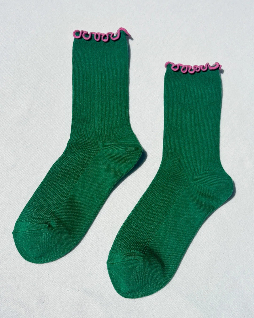 Ruffled Modal Socks