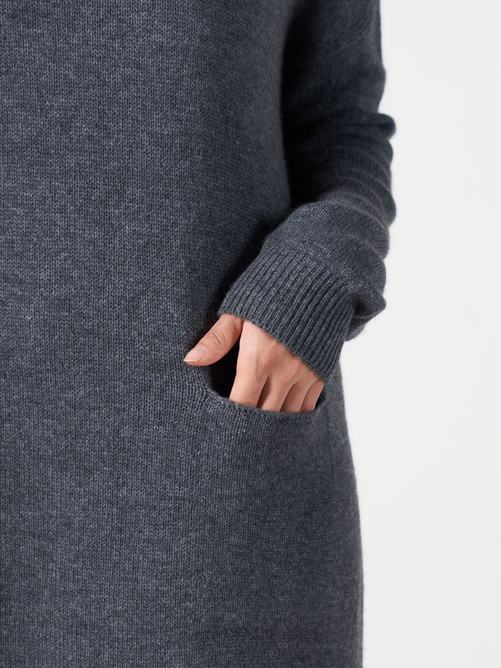 Cashmere One Pocket Loose Dress