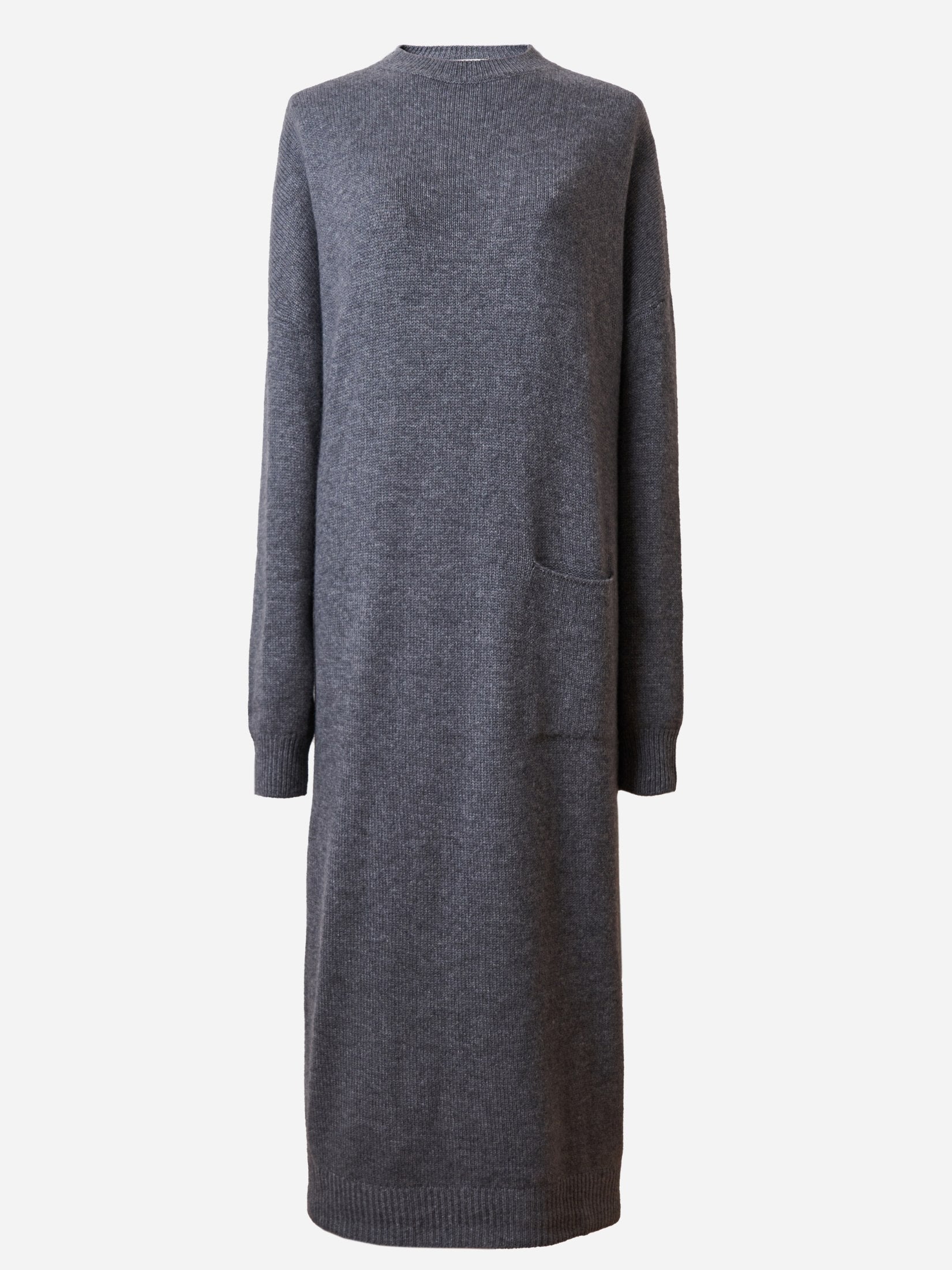 Cashmere One Pocket Loose Dress