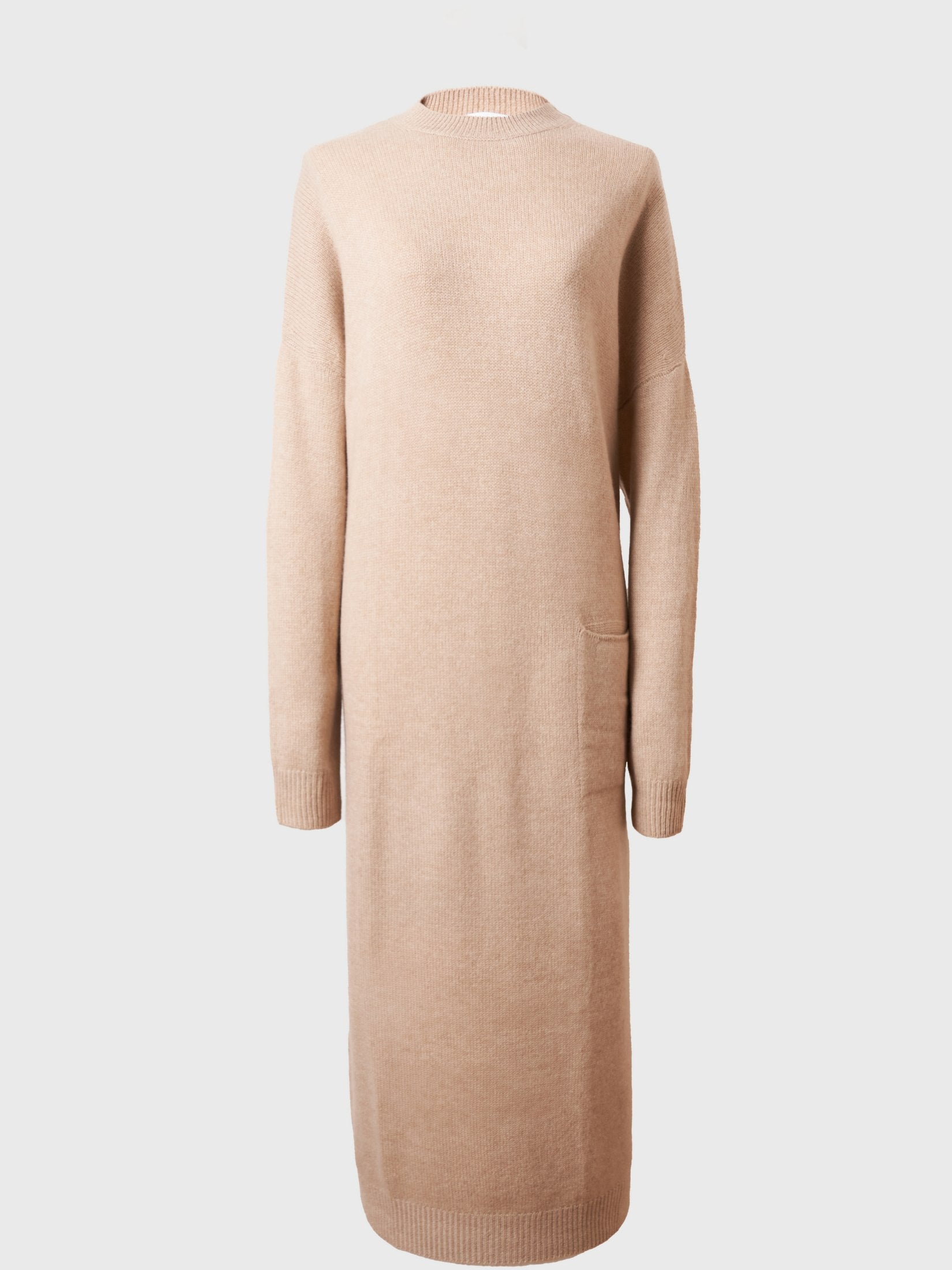 Cashmere One Pocket Loose Dress