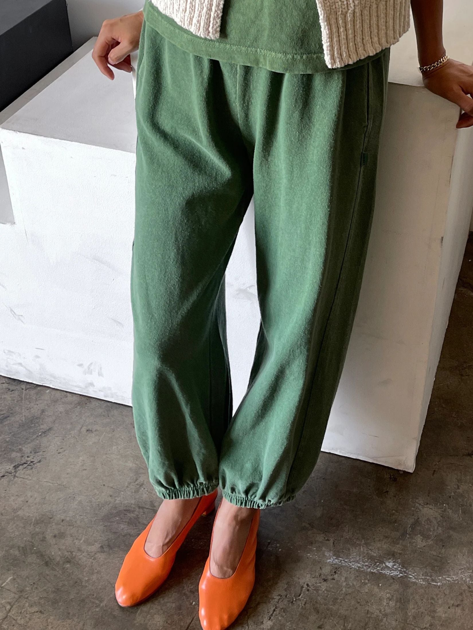 Cotton Balloon Jogger Pants