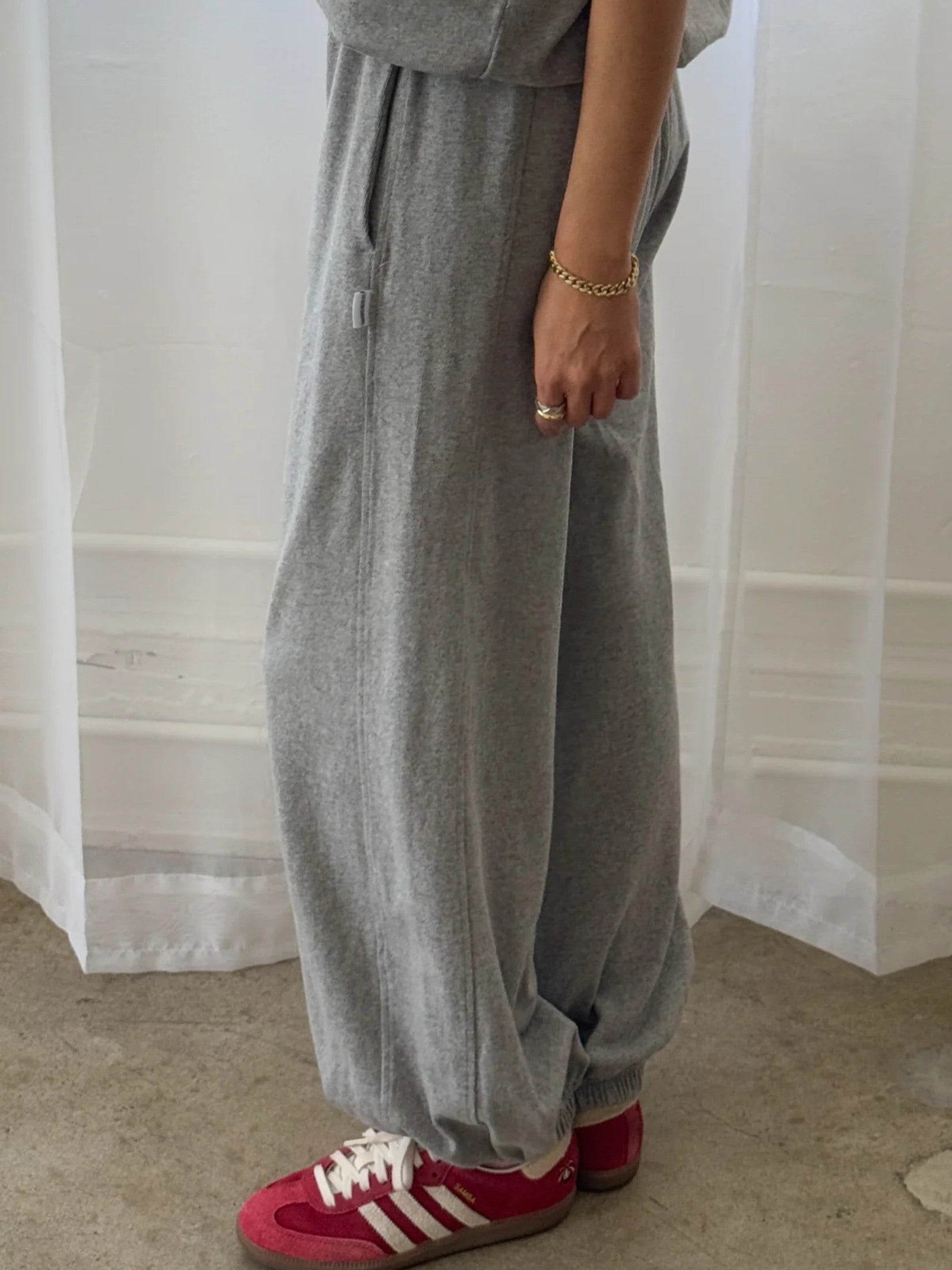 Cotton Balloon Jogger Pants