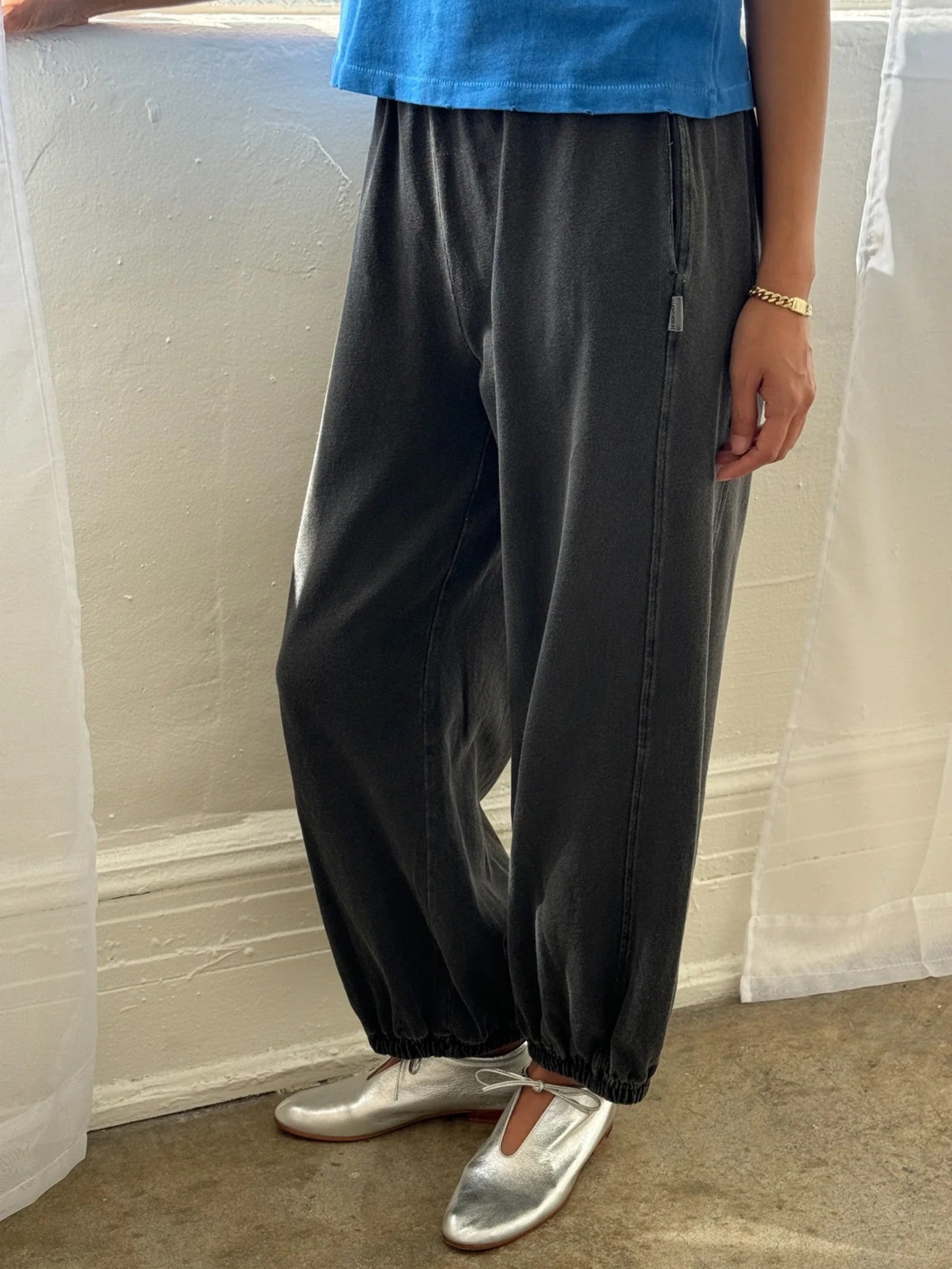 Cotton Balloon Jogger Pants