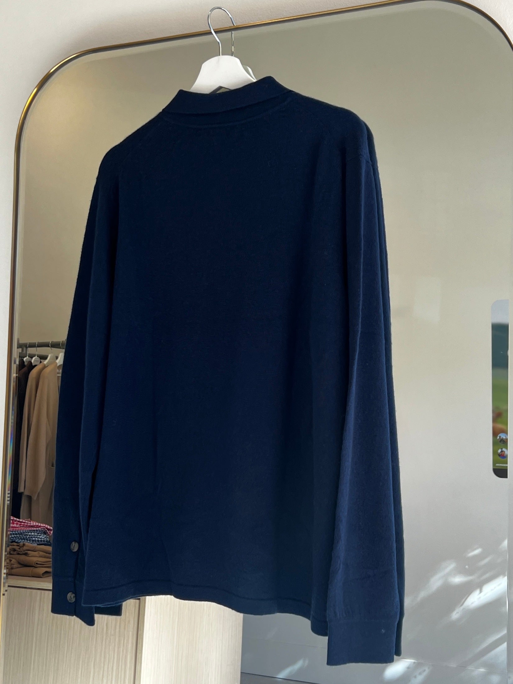 Cashmere Polo Cardigan