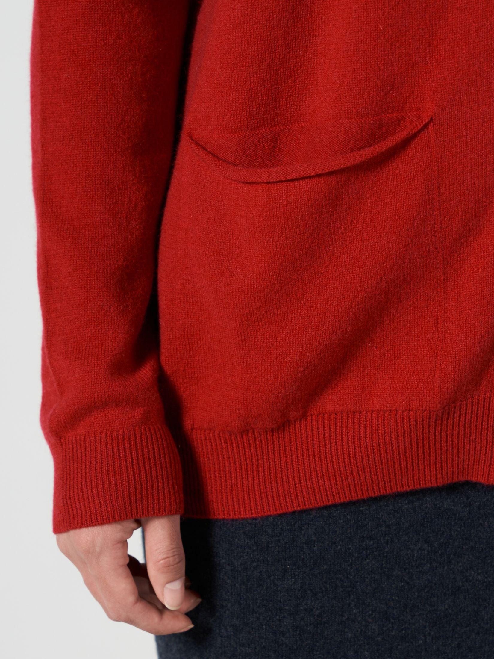 Cashmere Loose Pocket Cardigan