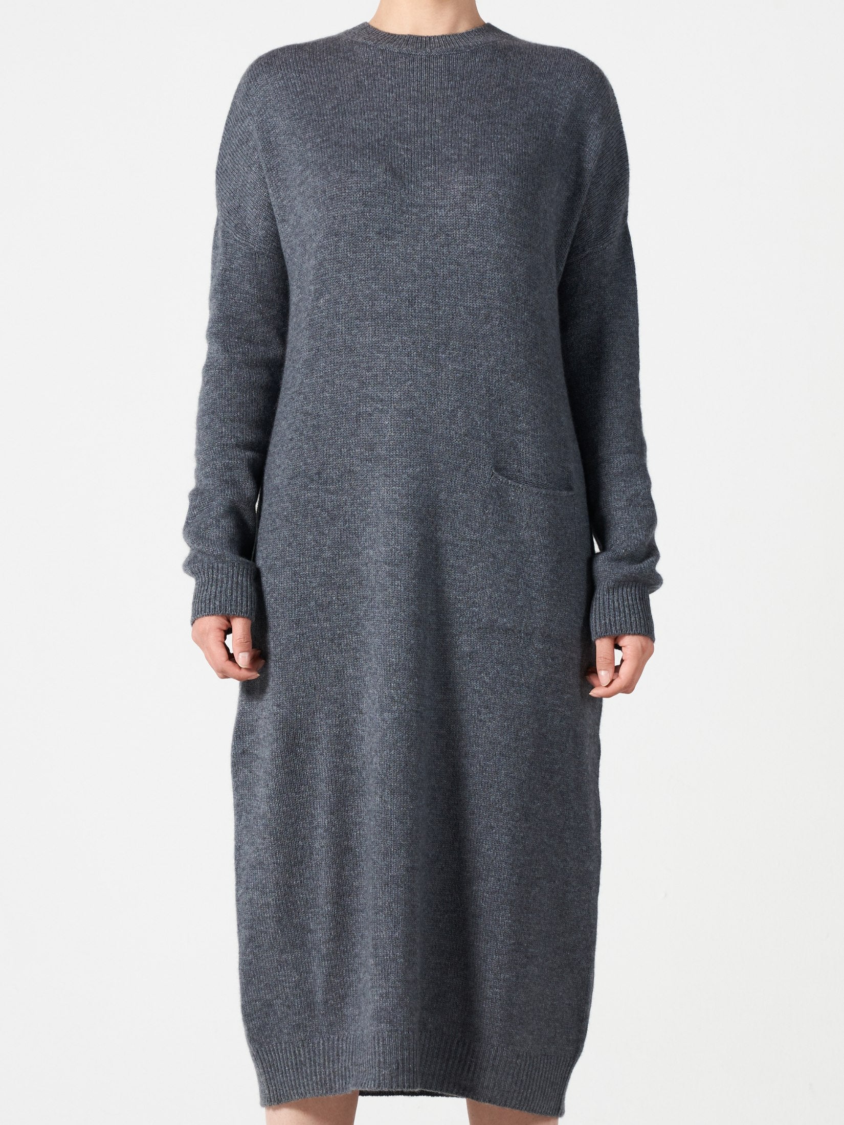 Cashmere One Pocket Loose Dress