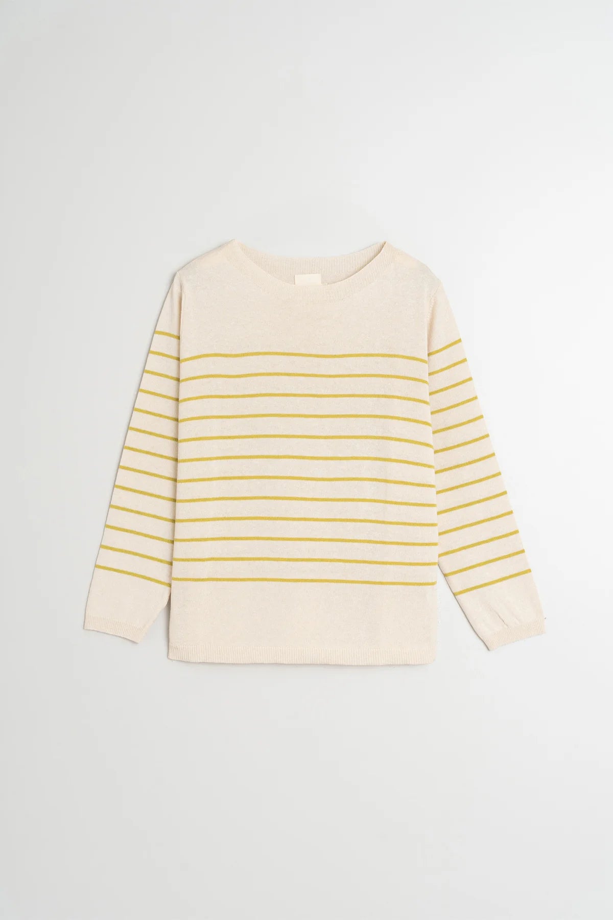 Boat Neck Knitted Sailor Sweater