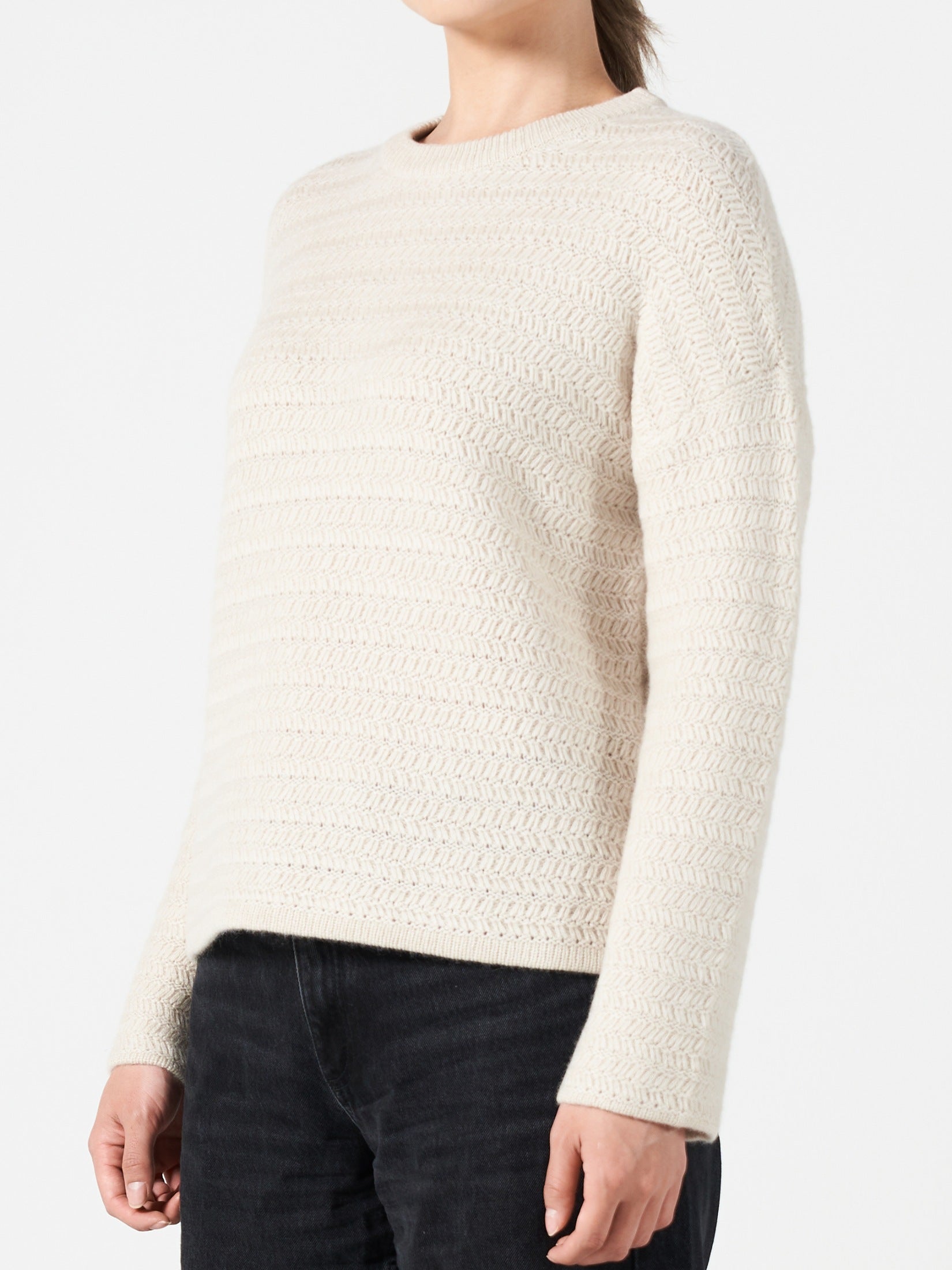 Running Stitch Cashmere Sweater