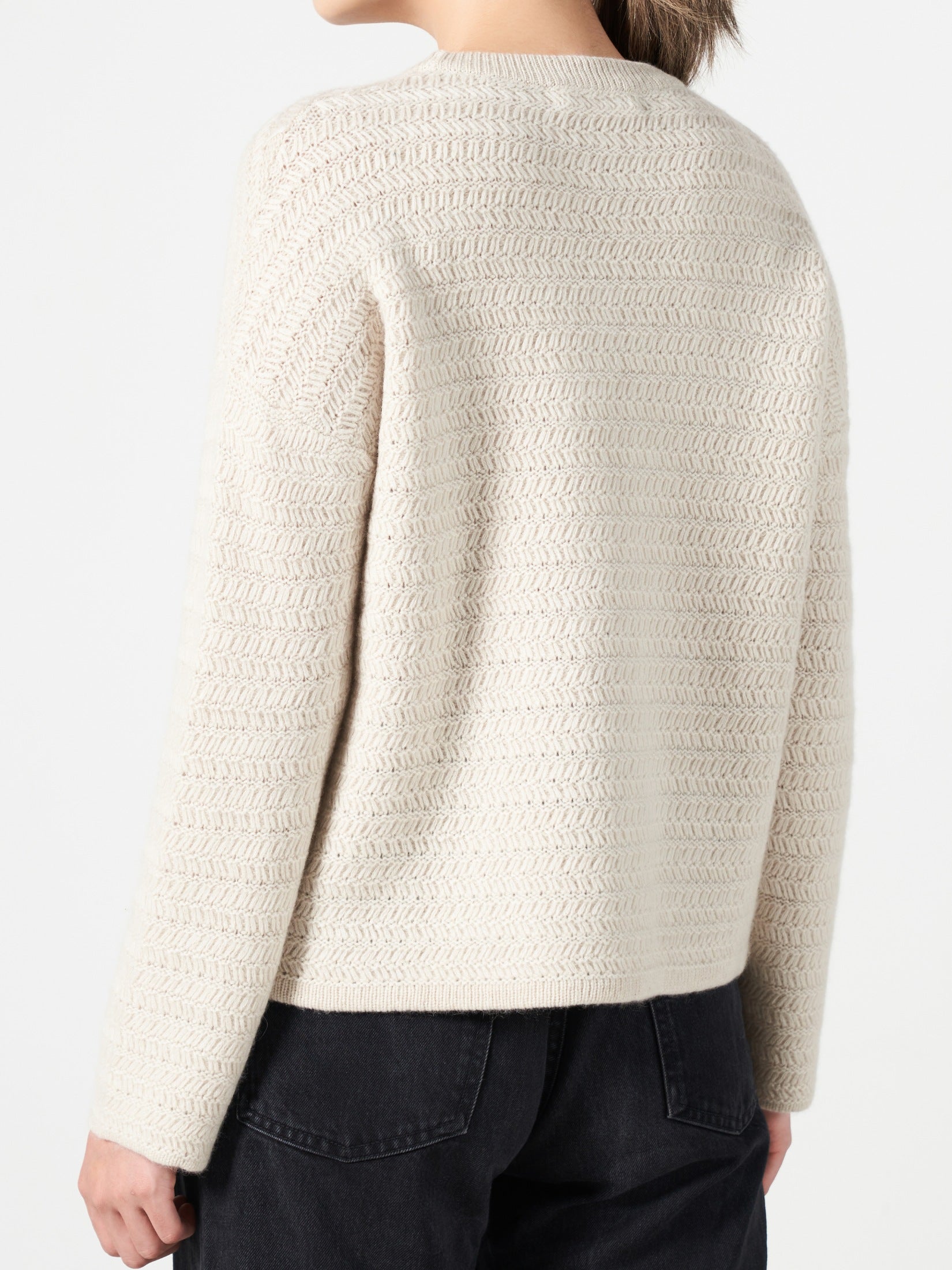 Running Stitch Cashmere Sweater