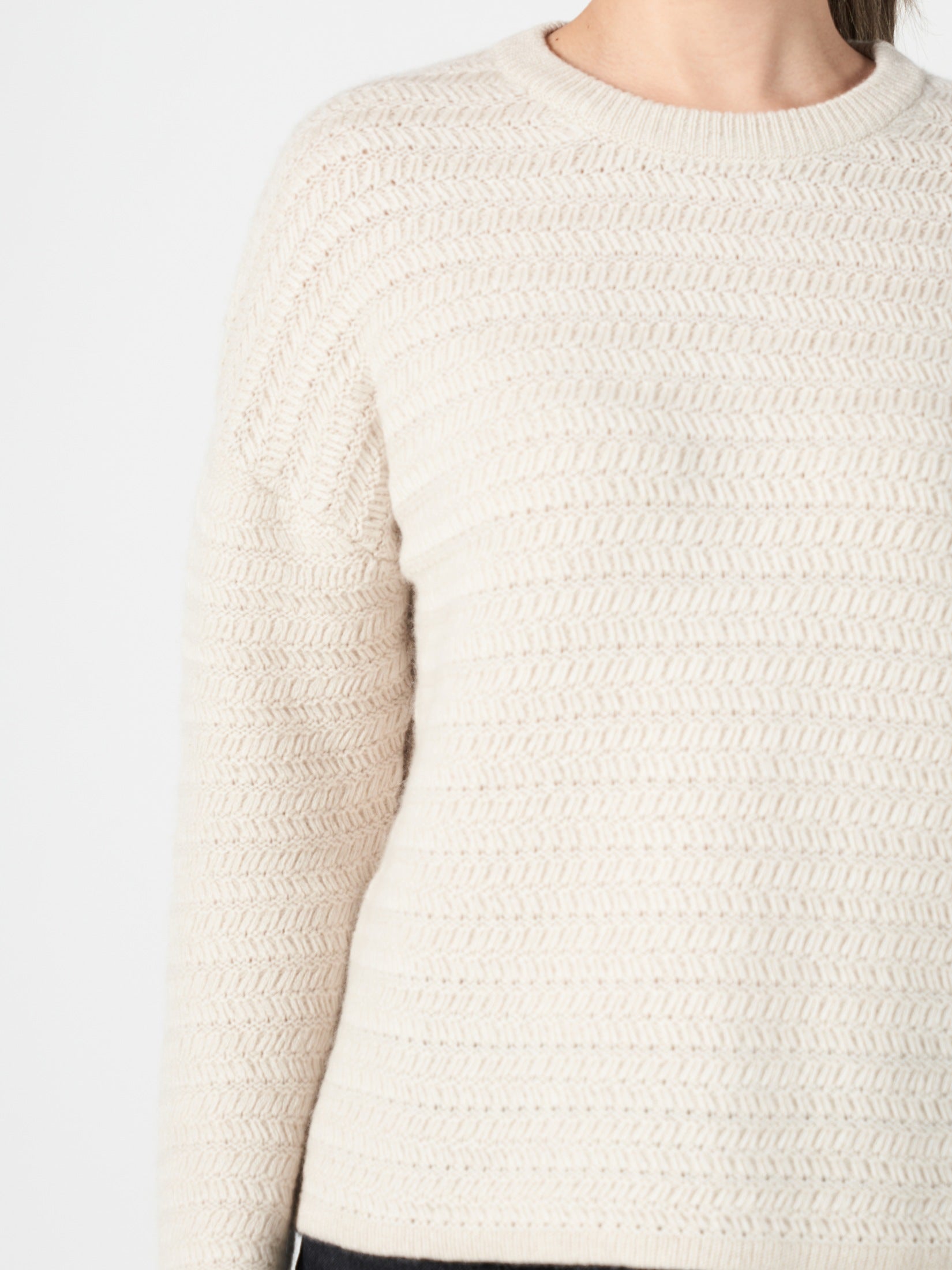 Running Stitch Cashmere Sweater