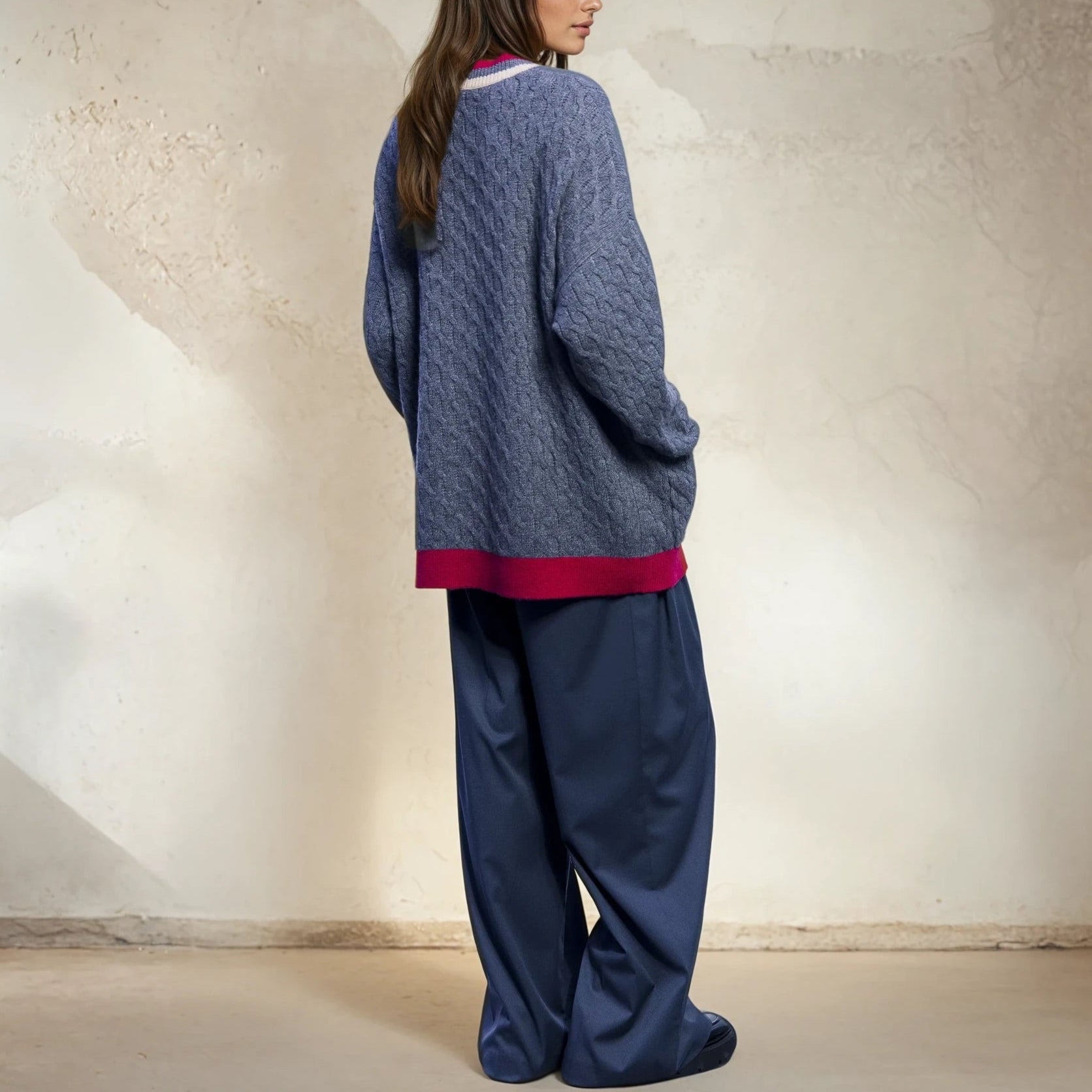 Cashmere Cable Knit Cardigan