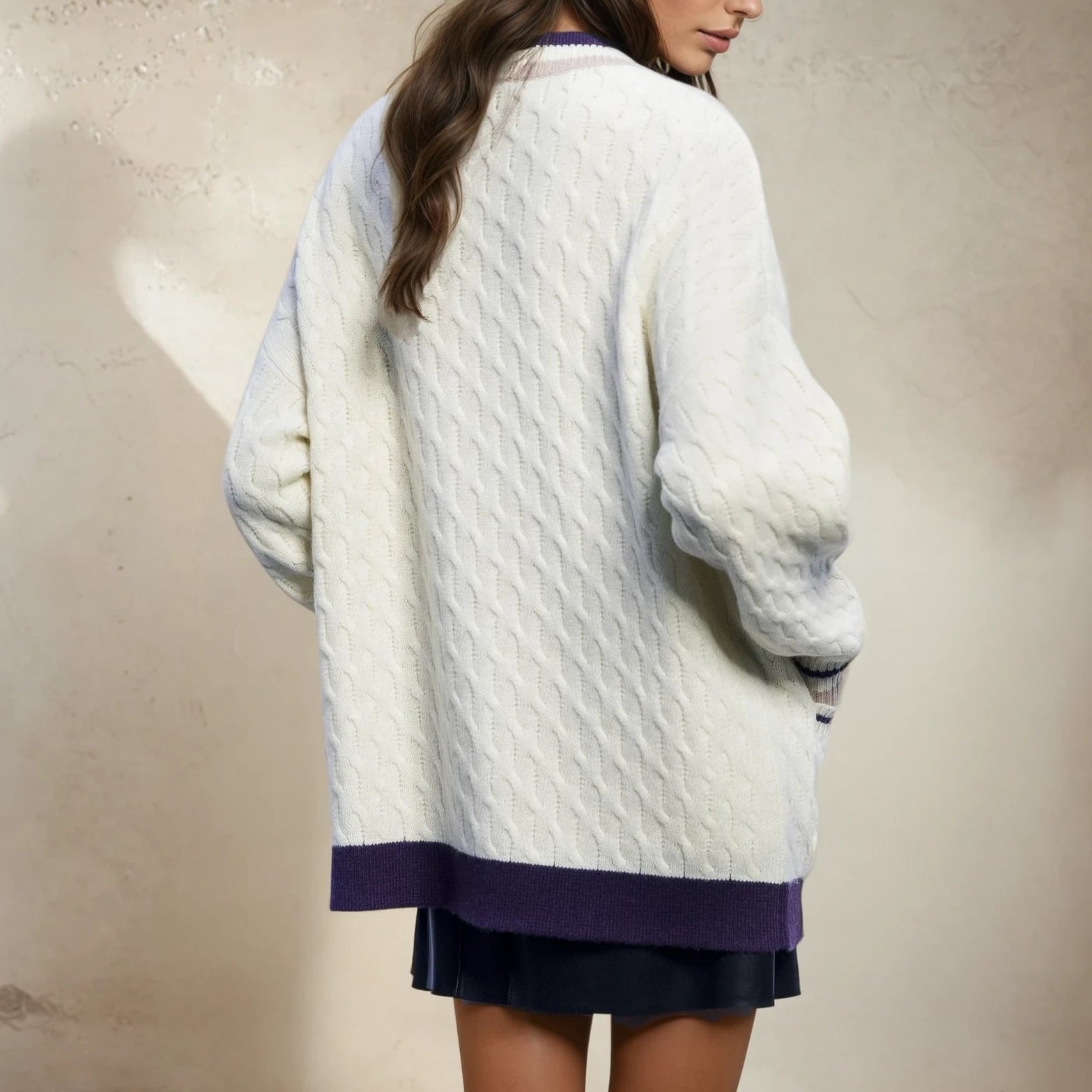Cashmere Cable Knit Cardigan