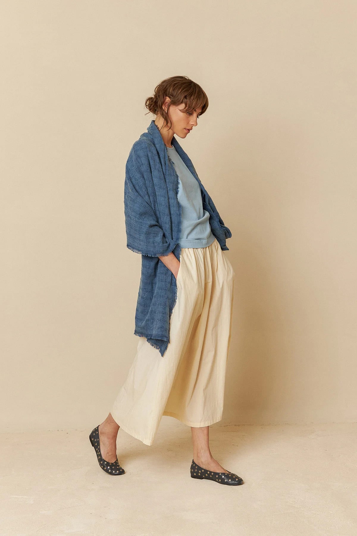 Poplin Midi Skirt