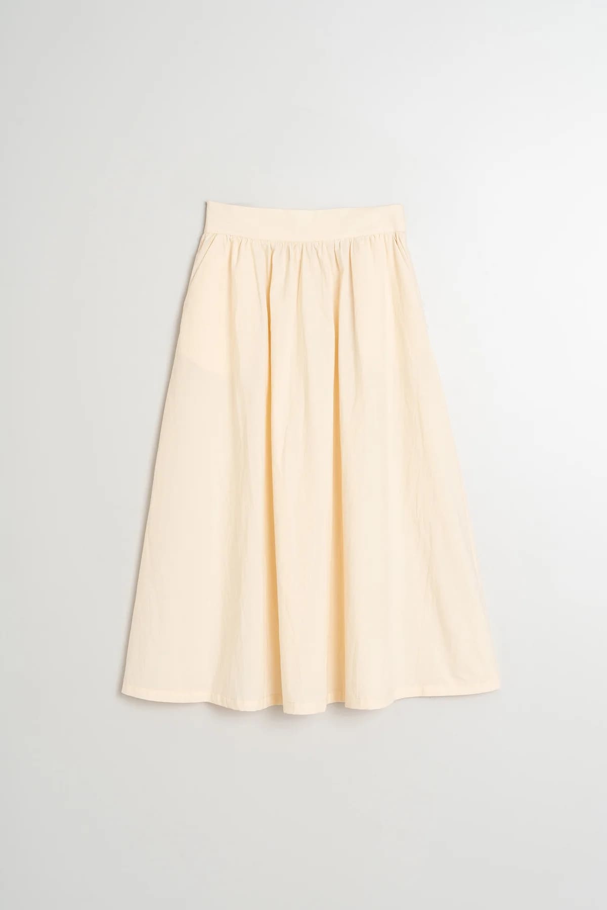 Poplin Midi Skirt
