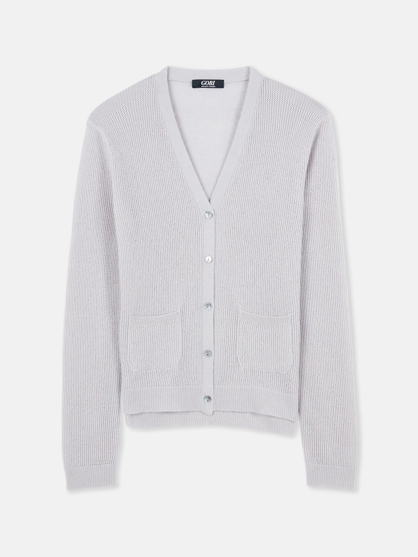 Cashmere Mesh Knit Cardigan