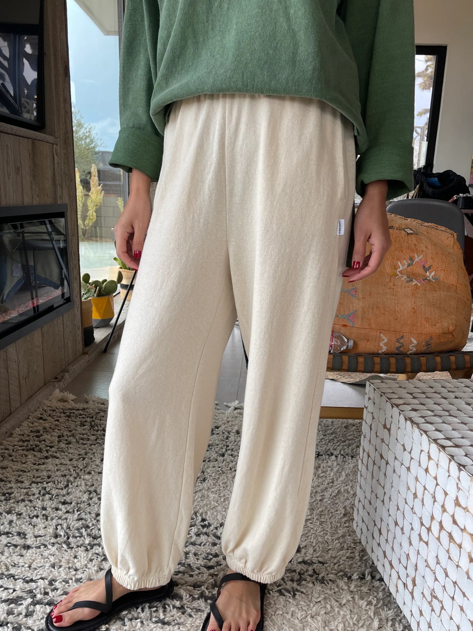 Cotton Balloon Jogger Pants