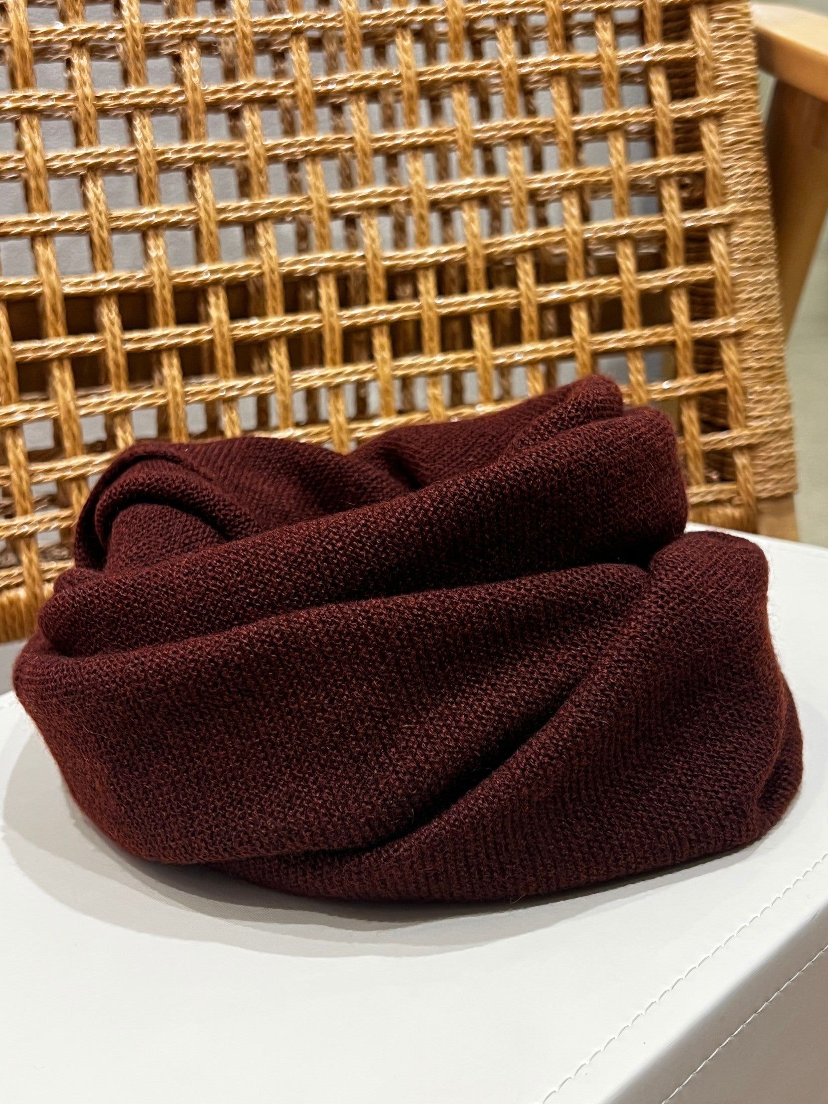 Cashmere Double Loop Tube Scarf