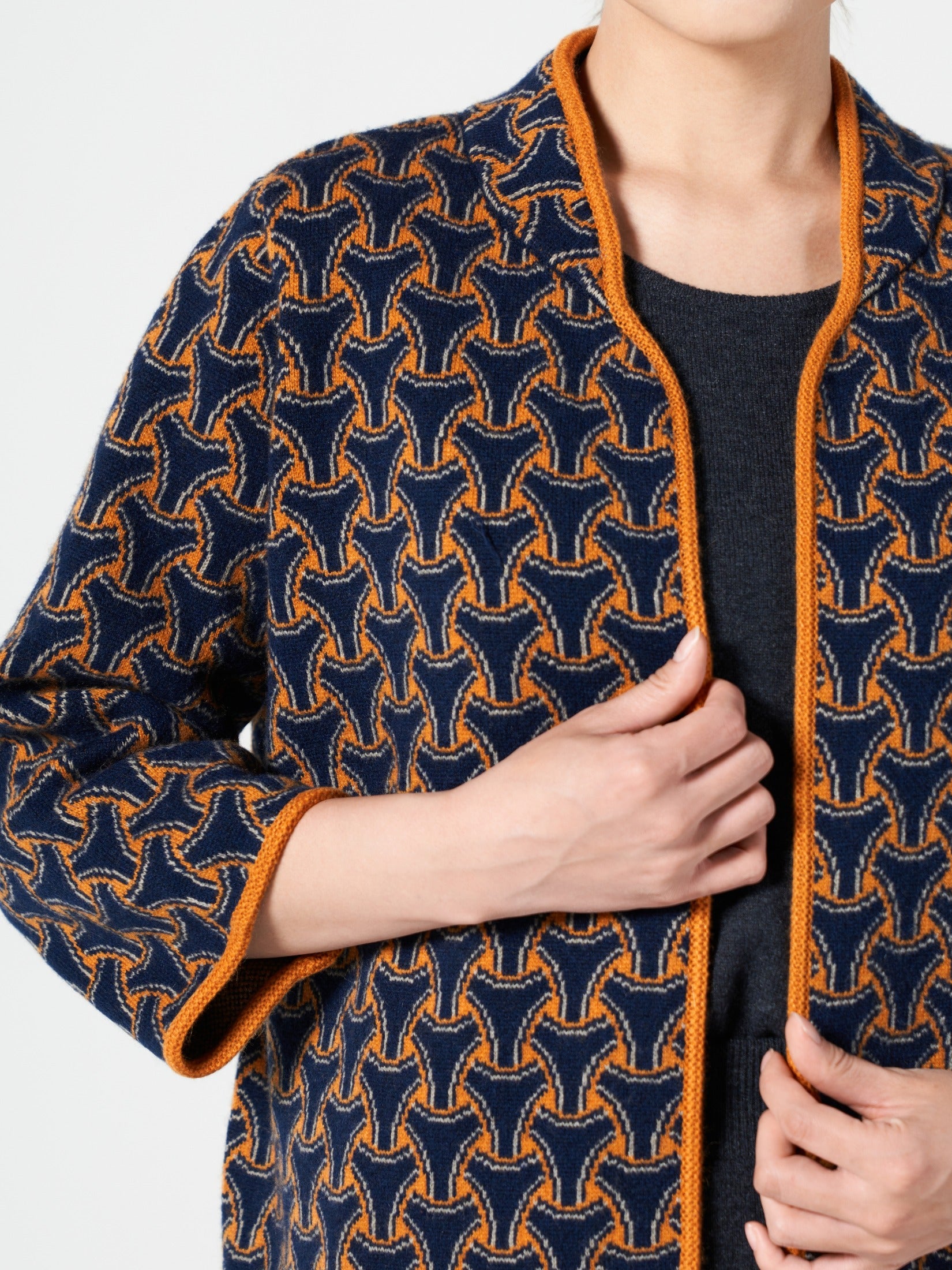 Open-Front Cashmere Jacket