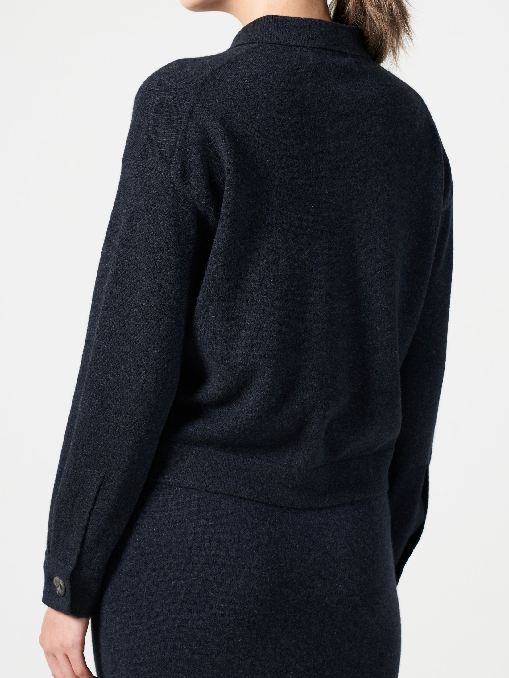 Cashmere Polo Cardigan