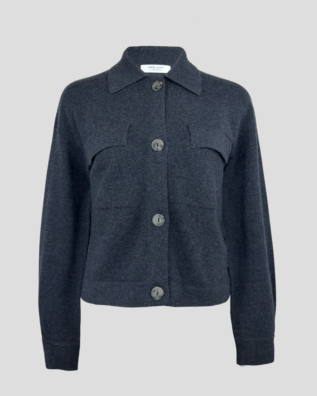 Cashmere Polo Cardigan