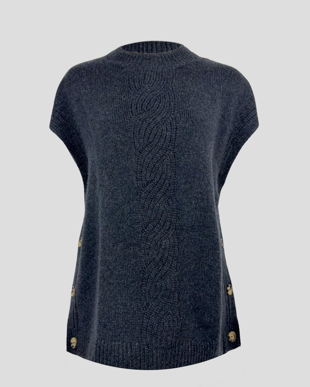 Cashmere Poncho Vest