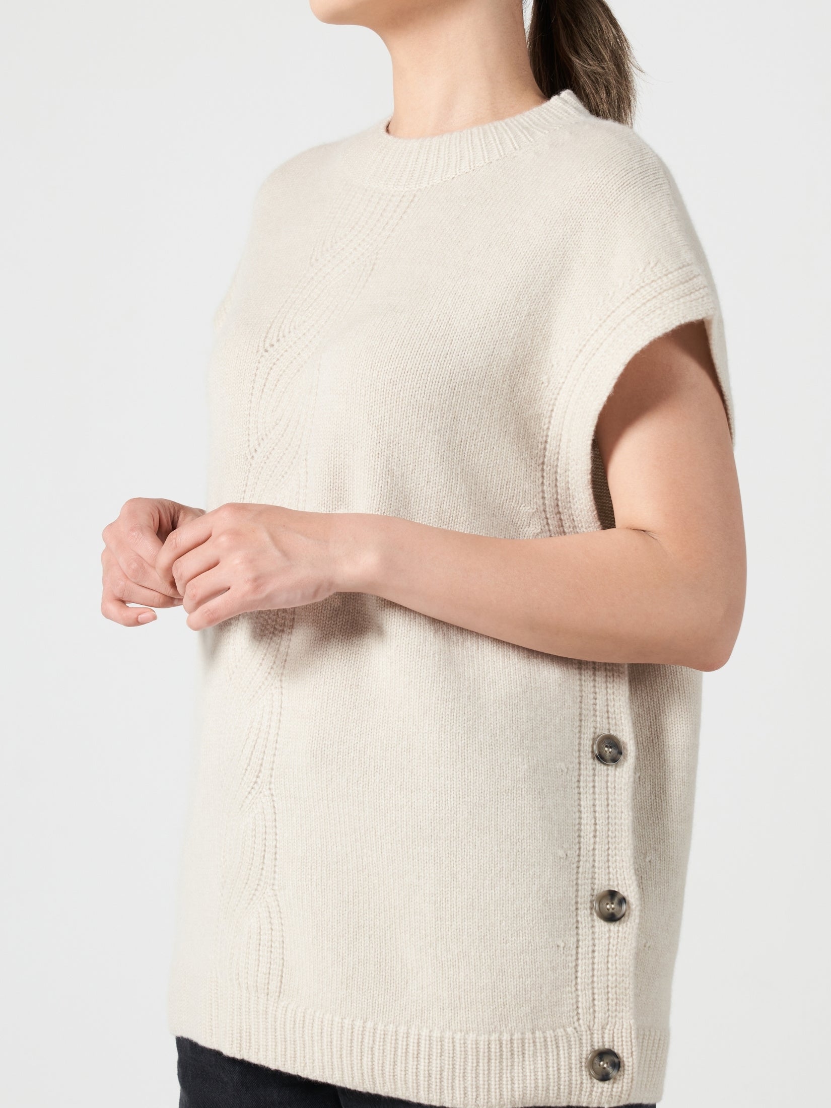 Cashmere Poncho Vest