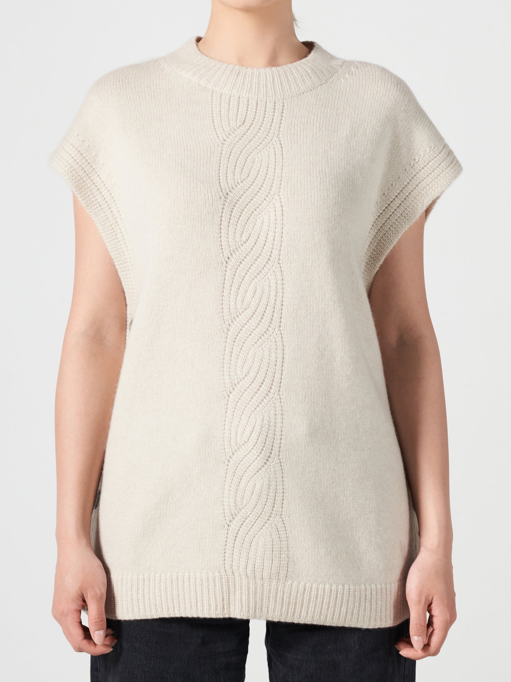 Cashmere Poncho Vest