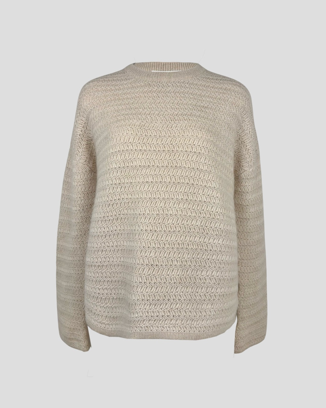 Running Stitch Cashmere Sweater