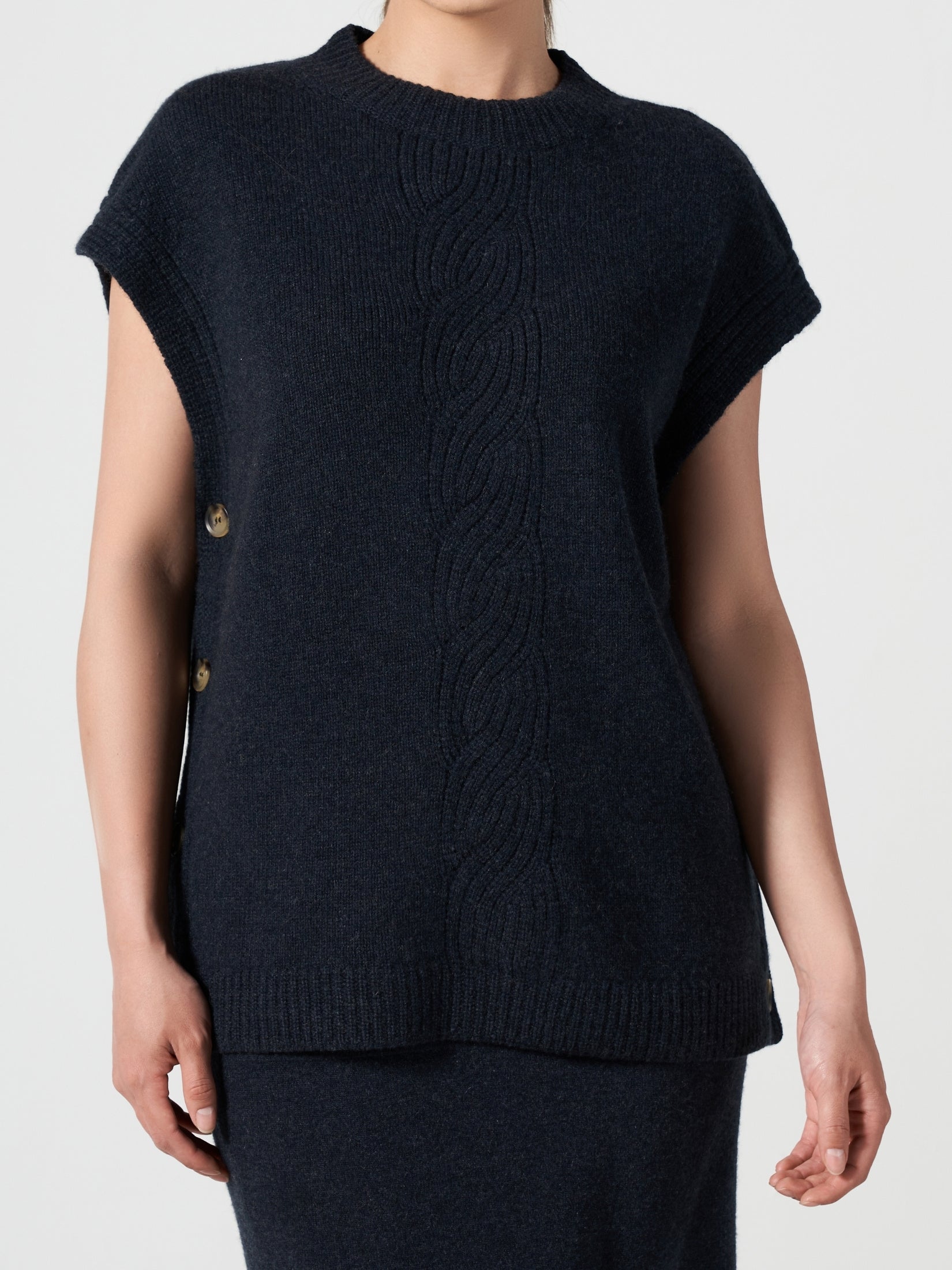 Cashmere Poncho Vest