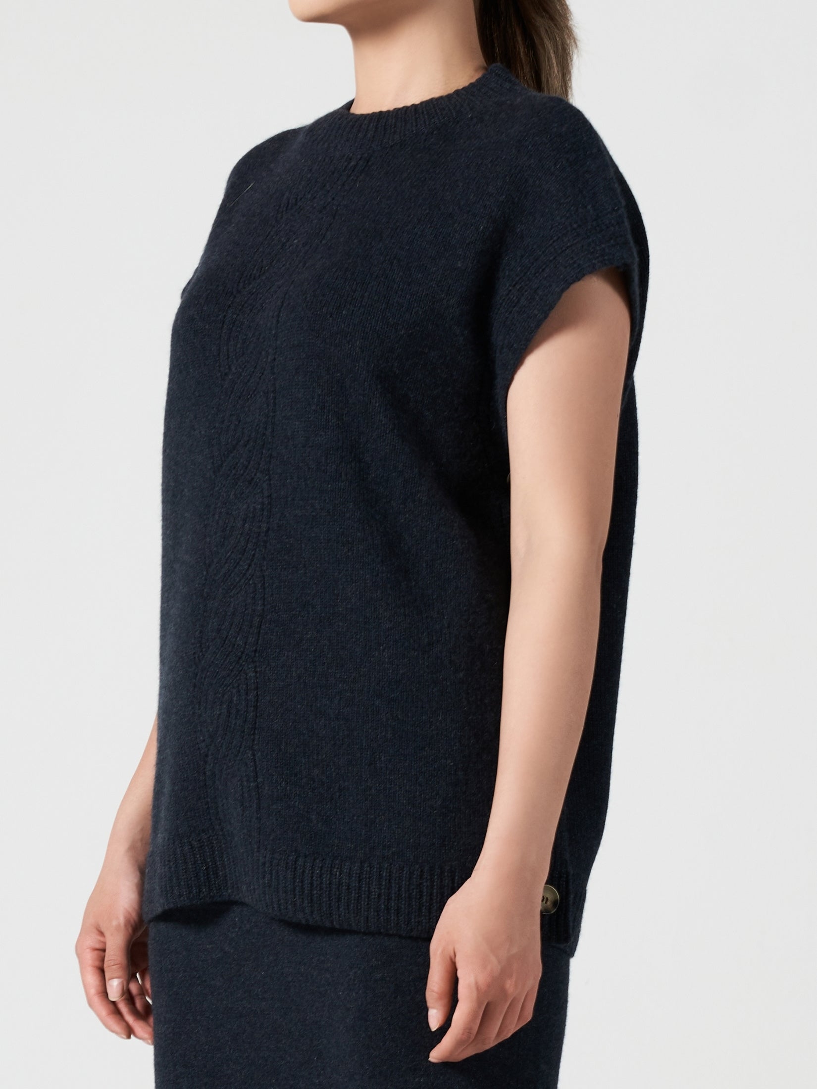 Cashmere Poncho Vest