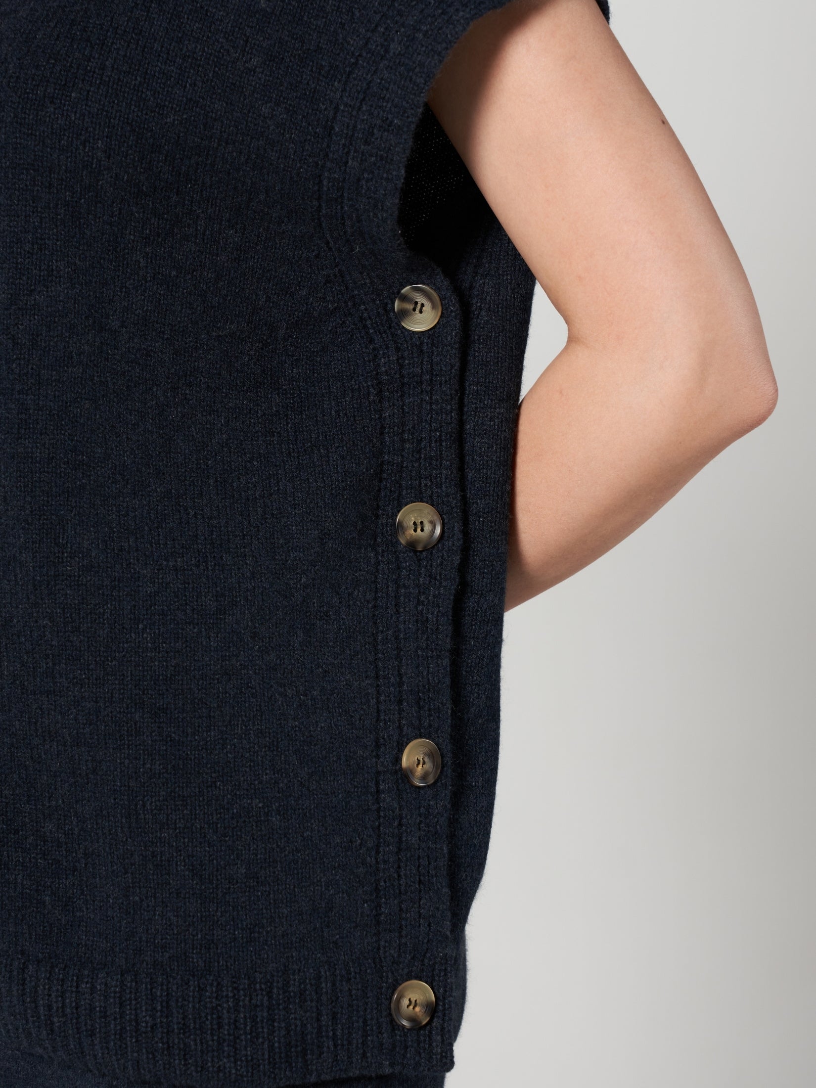 Cashmere Poncho Vest