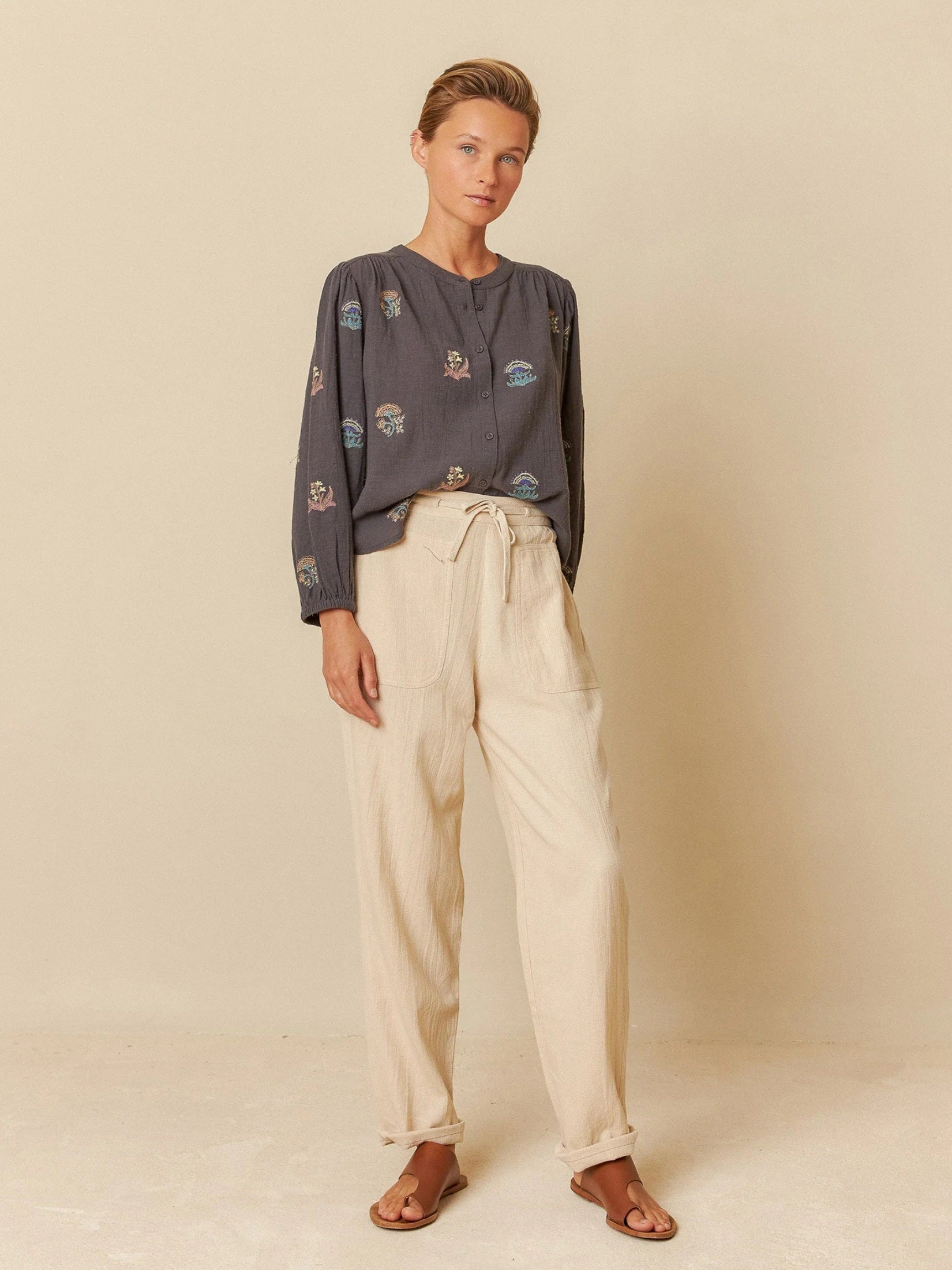 Color Embroidered Shirt