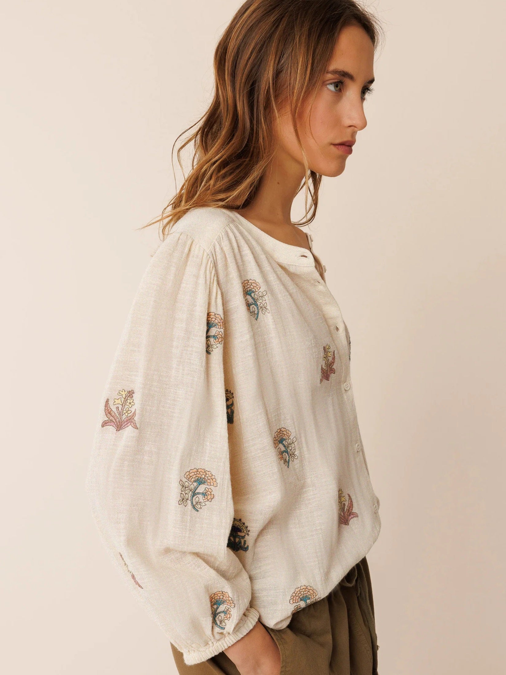 Color Embroidered Shirt