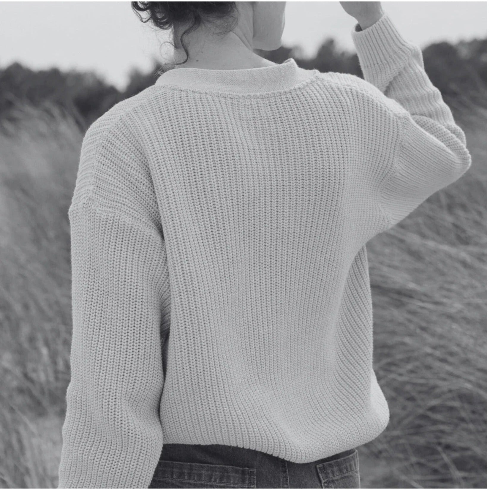 Maté Cotton Cardigan-Navy