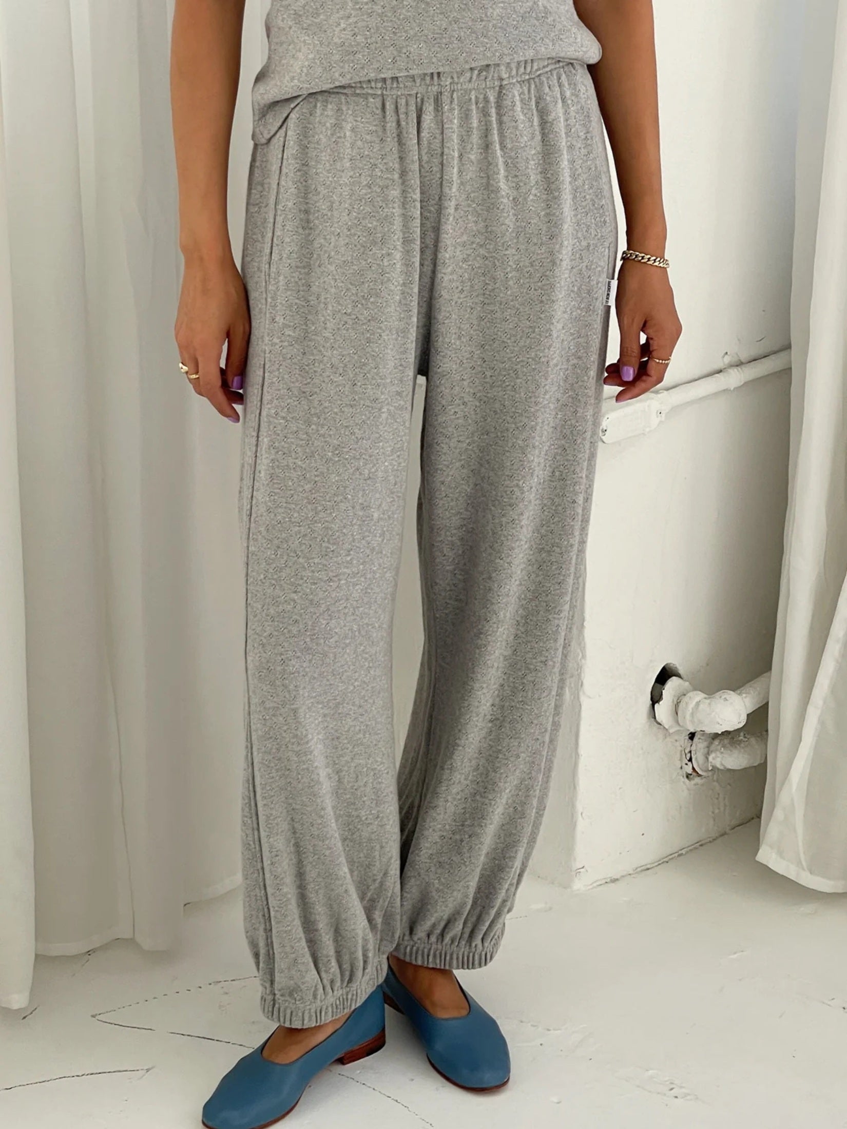 Pointelle Balloon Pants
