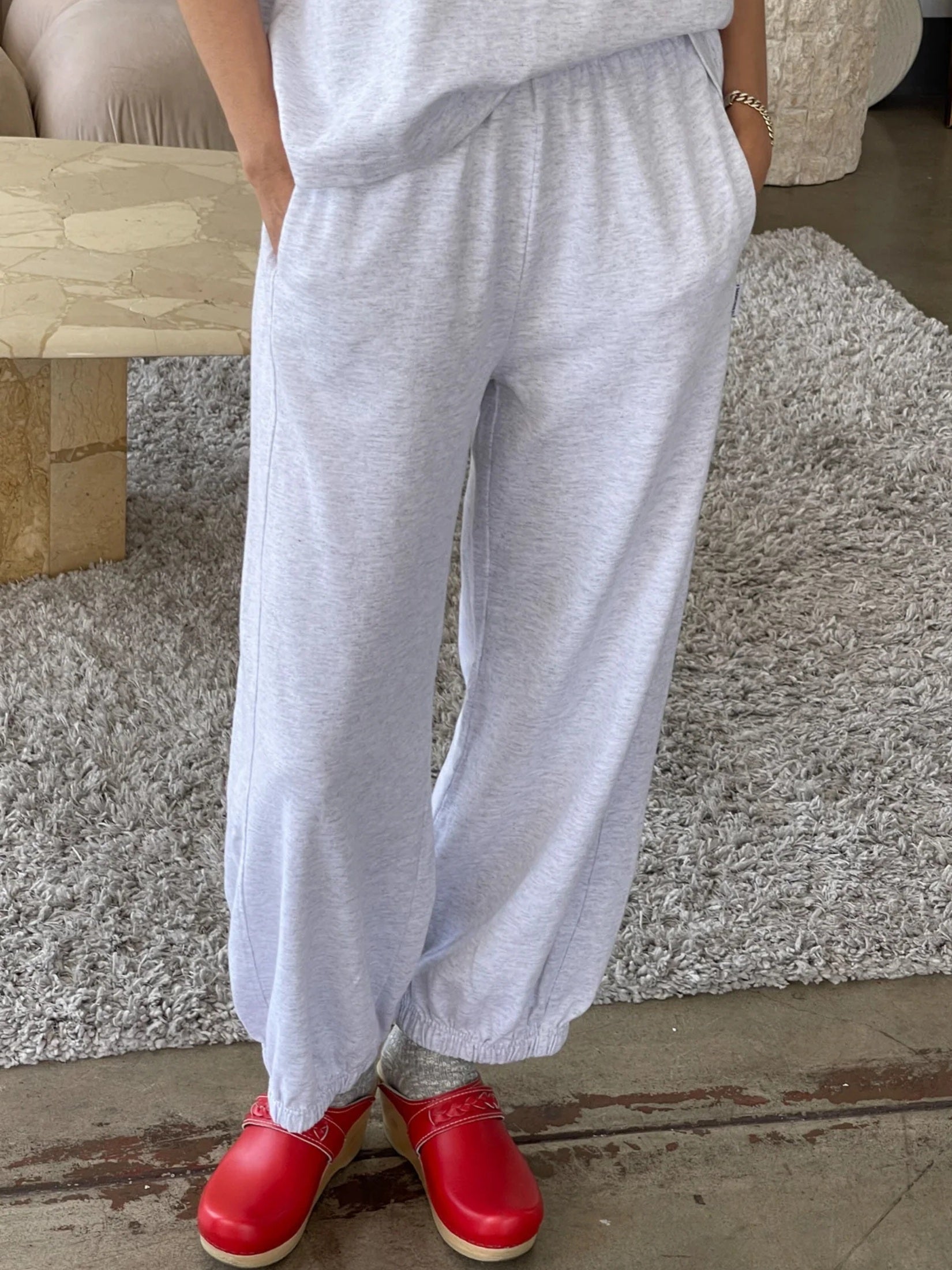 Cotton Balloon Jogger Pants