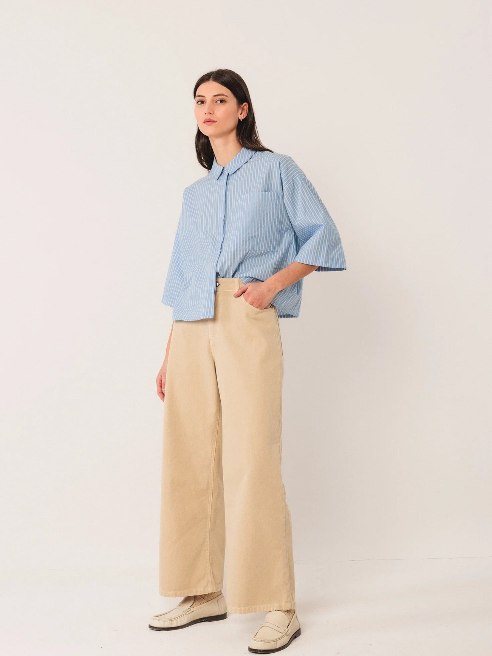 Boxy Striped Shirt