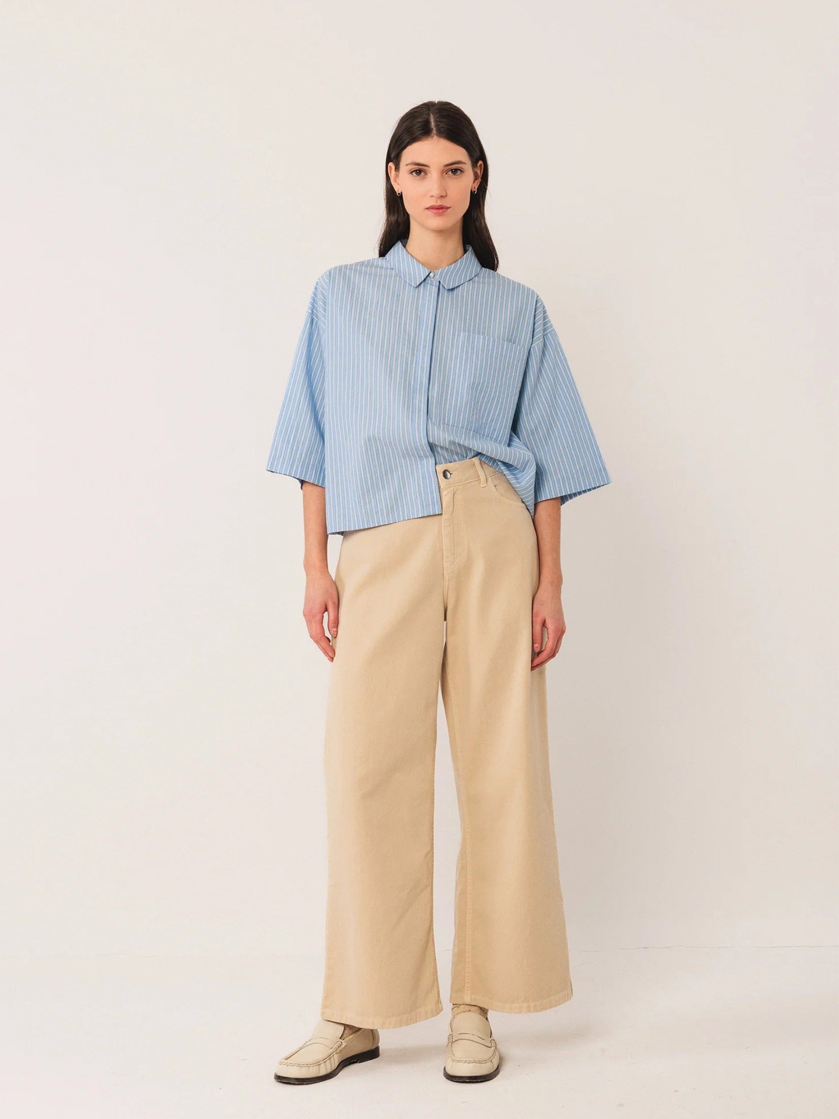 Boxy Striped Shirt