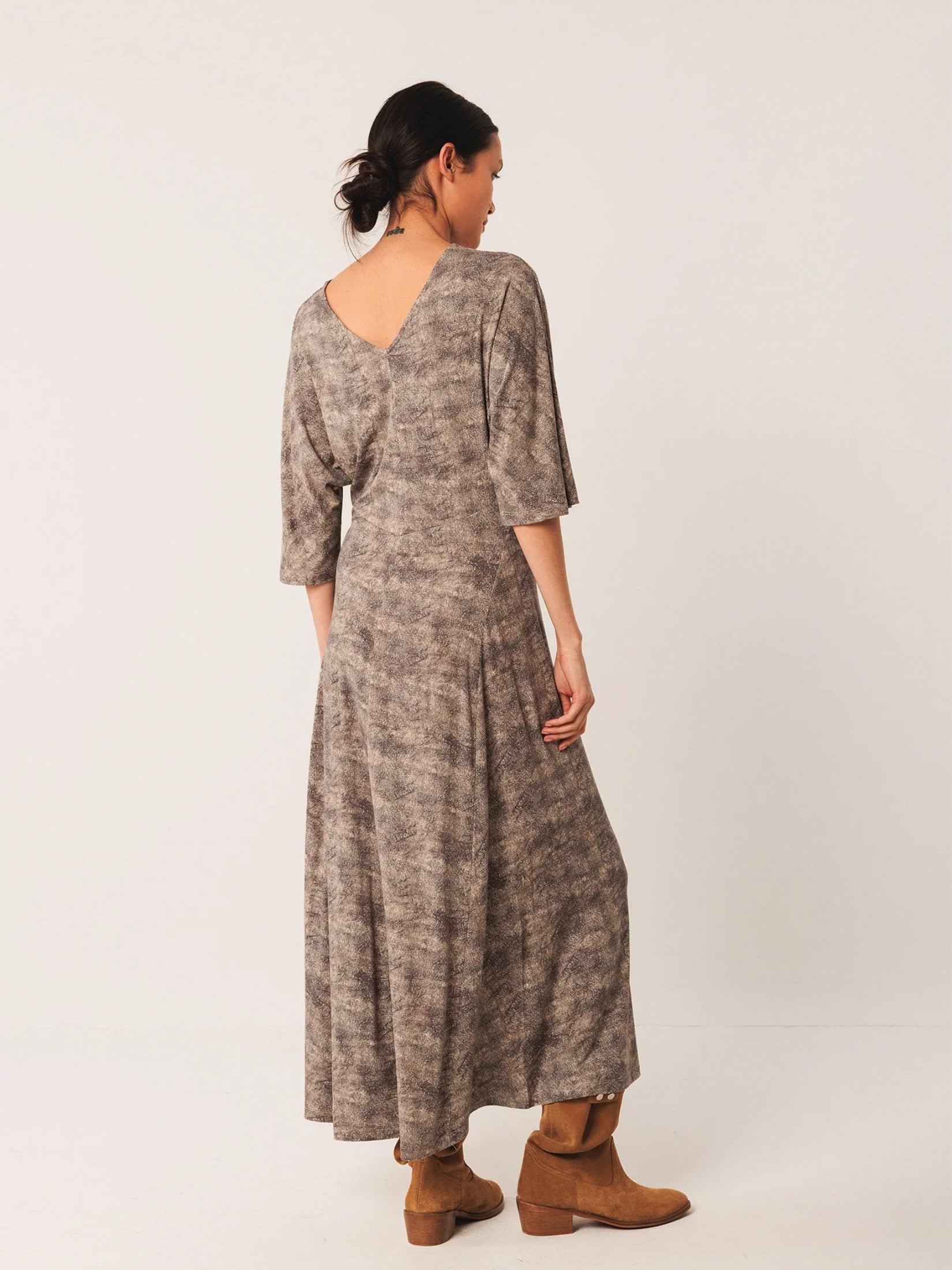 Netting Print Dress