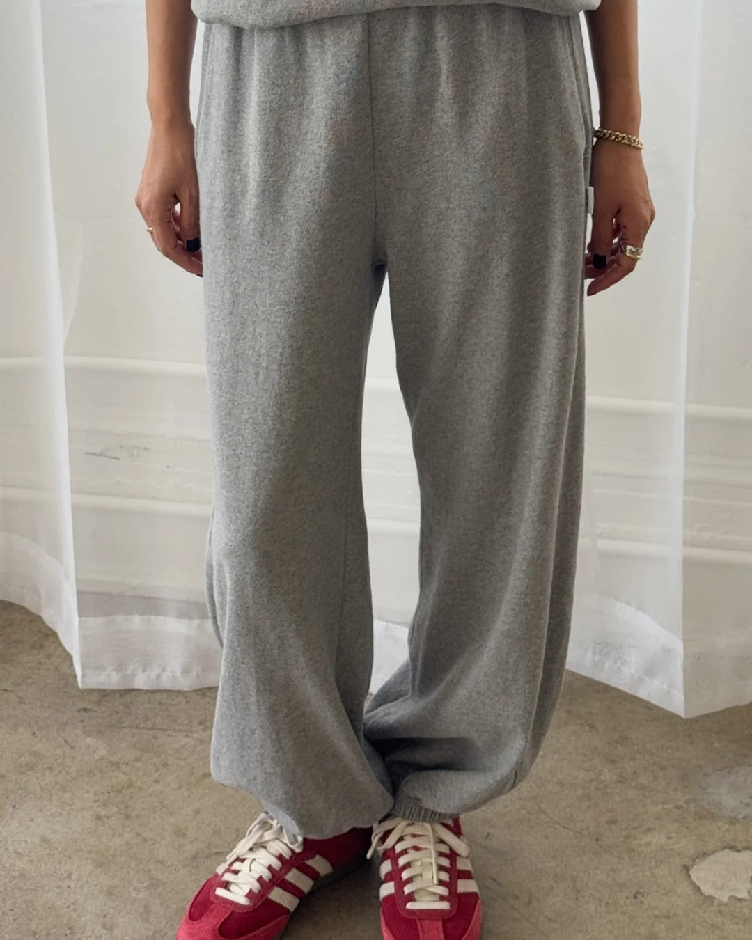 Cotton Balloon Jogger Pants