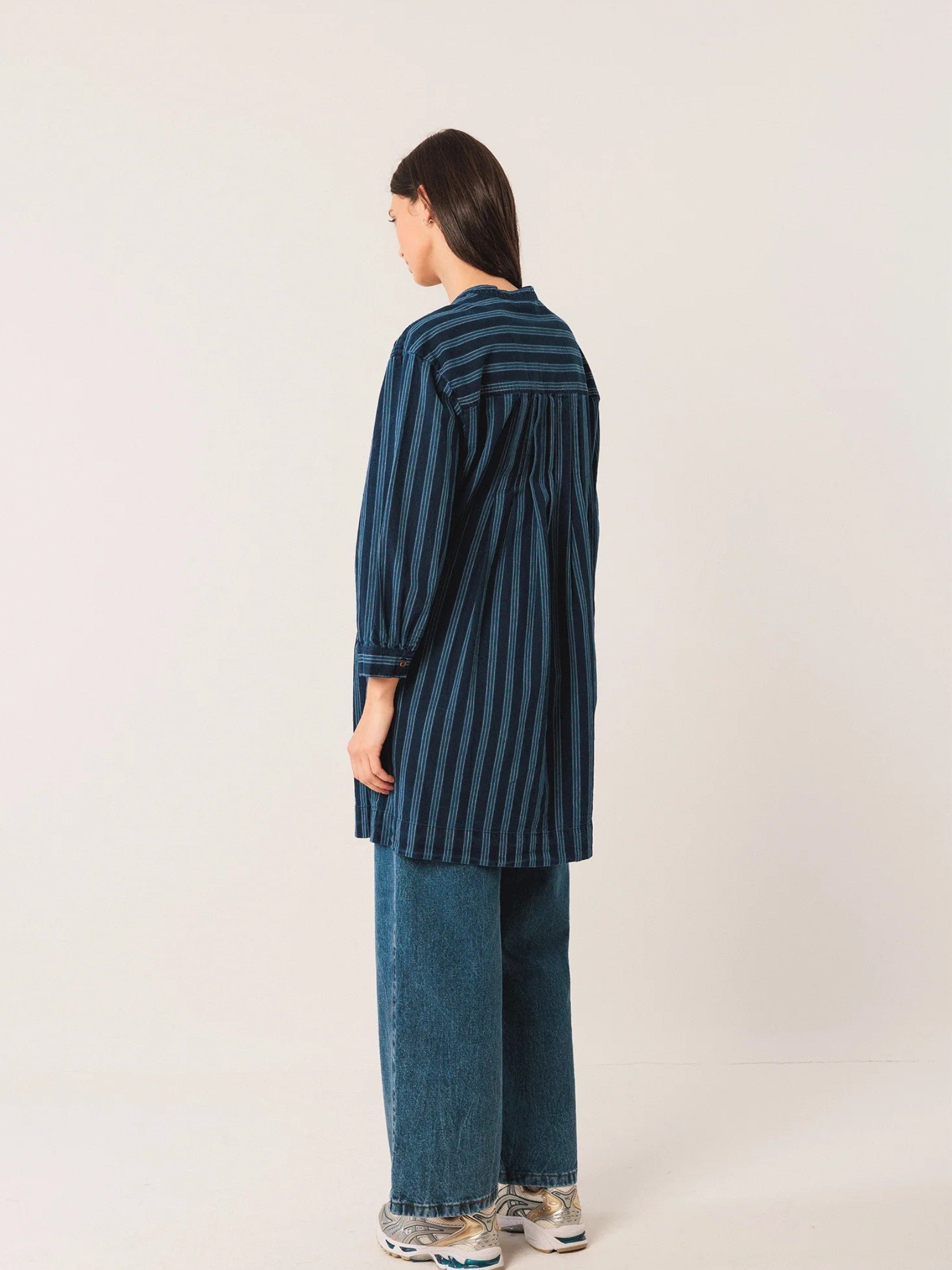 Pleated Cotton Dress