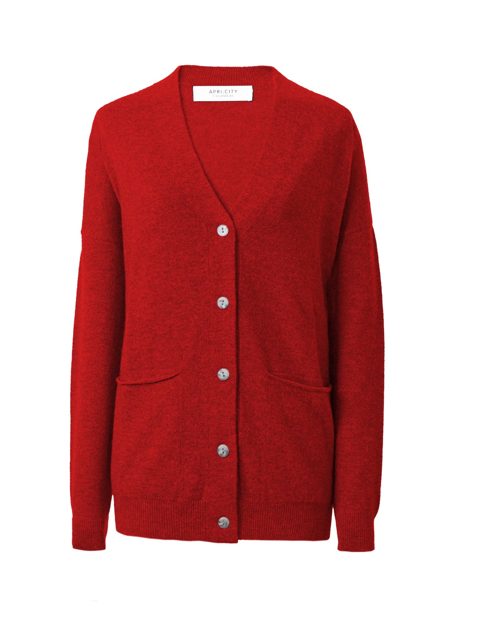 Cashmere Loose Pocket Cardigan