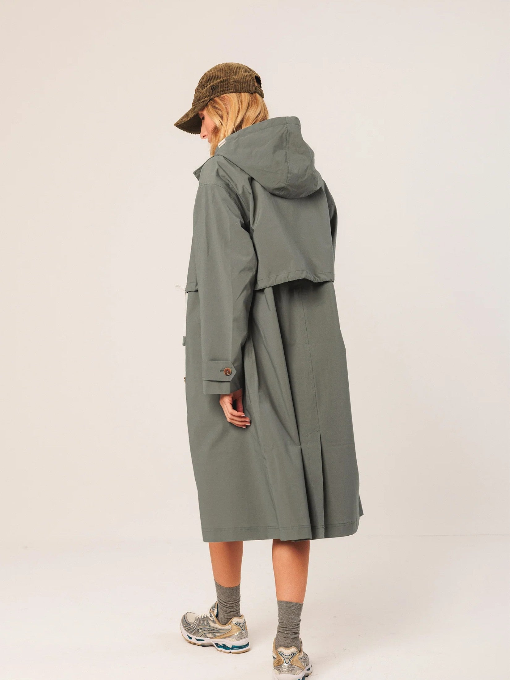 Adjustable Waist Trench Coat