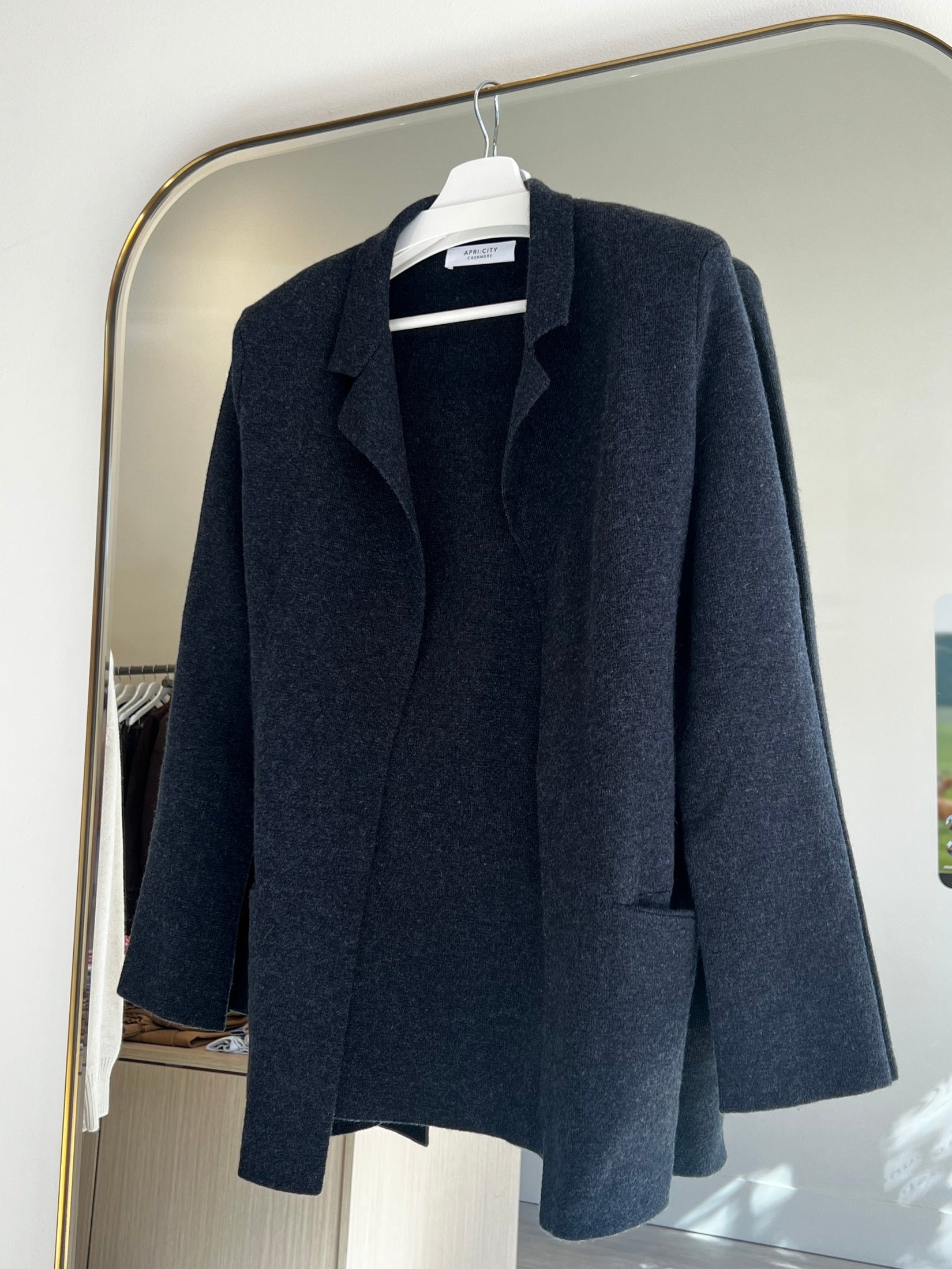 Cashmere Blazer Cardigan