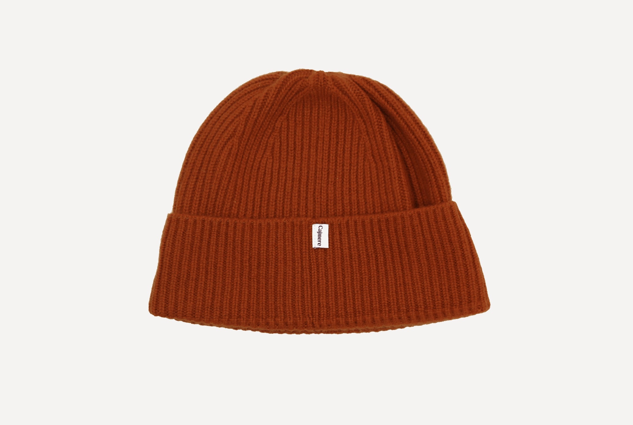 Amber cashmere beanie.