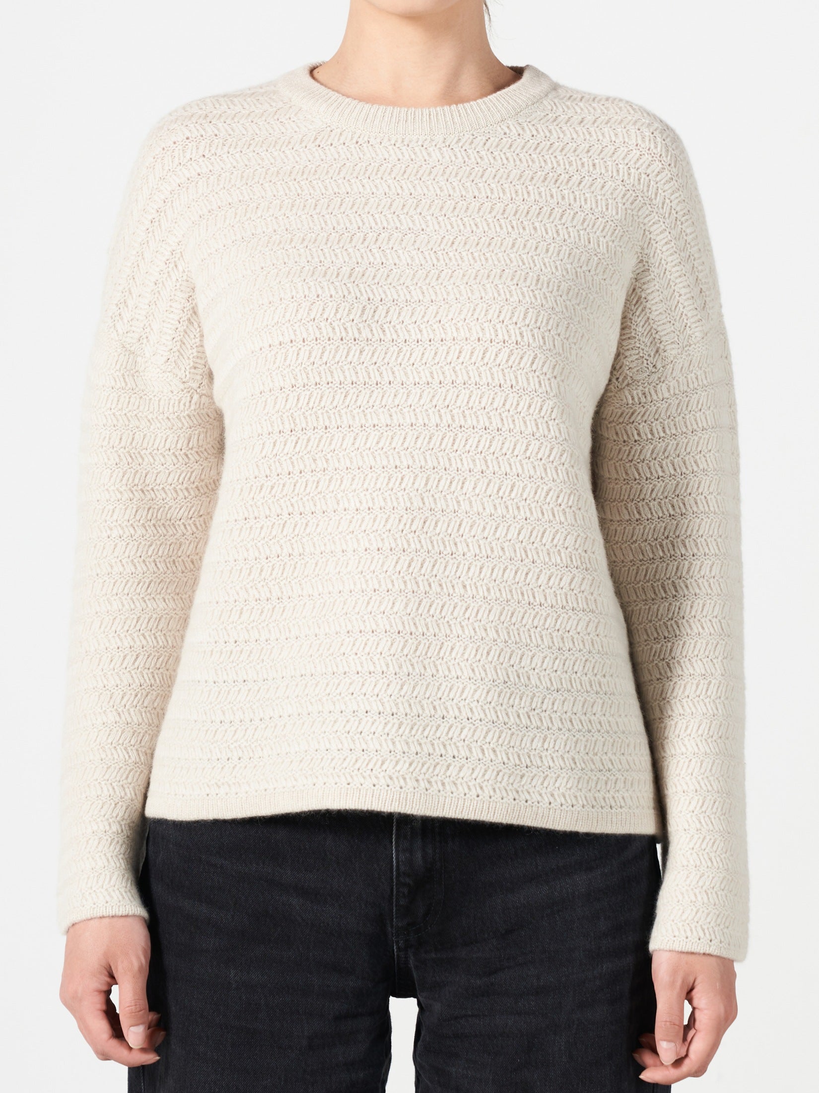 Running Stitch Cashmere Sweater