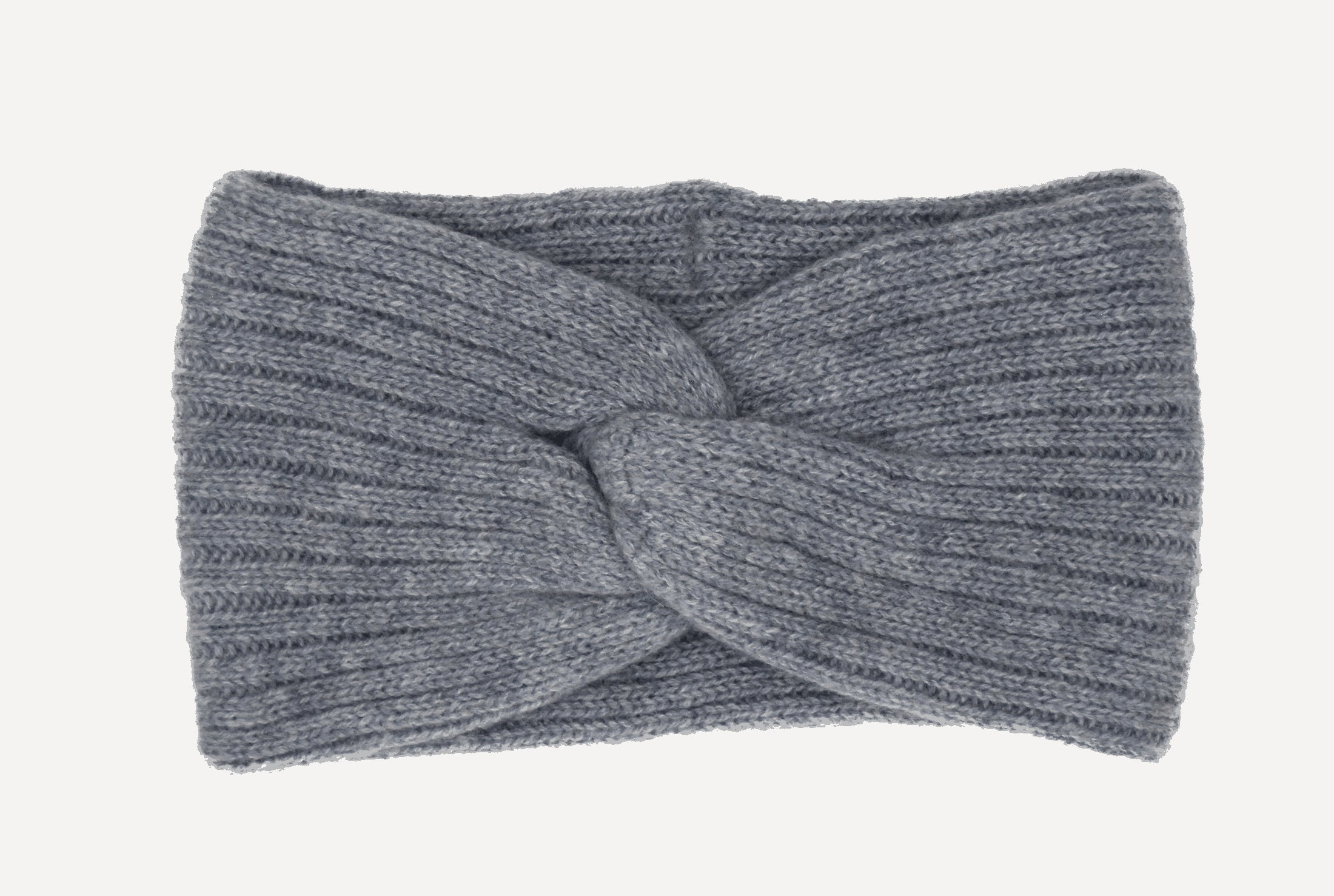 Cashmere headband in grey.