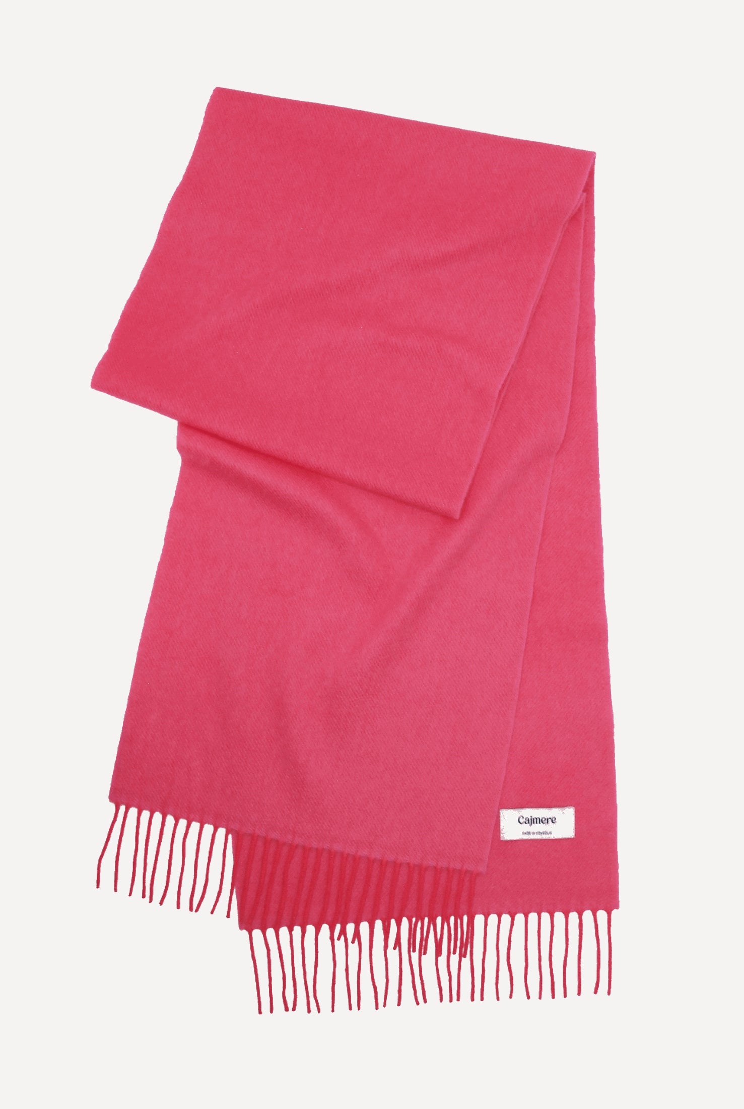 Cashmere simple scarf in color pink.