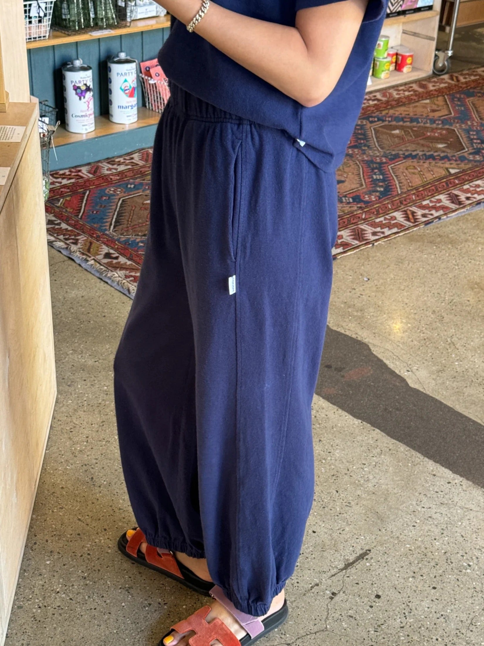 Cotton Balloon Jogger Pants