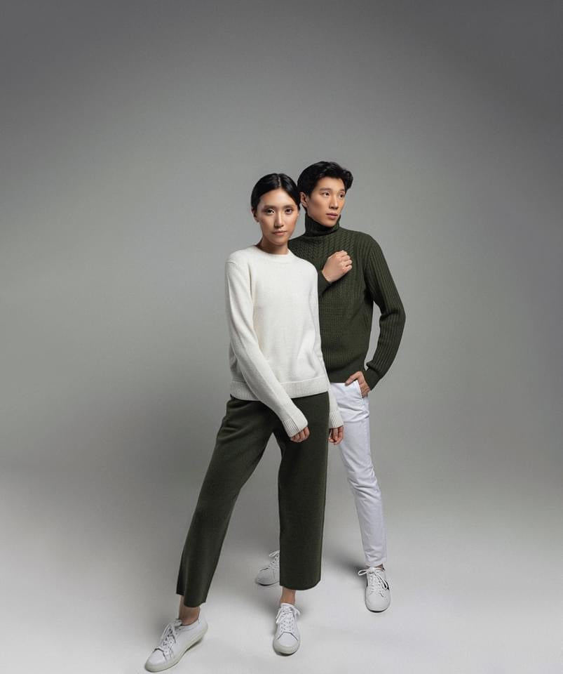 Cashmere cropped tapered pants